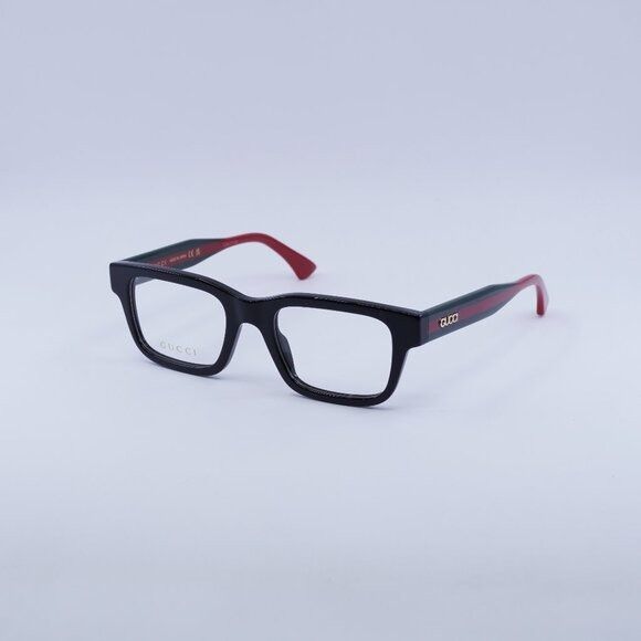 Gucci Gucci GG1865O 001 Eyeglasses Black 50mm Square Frame Size ONE SIZE - 1 Thumbnail