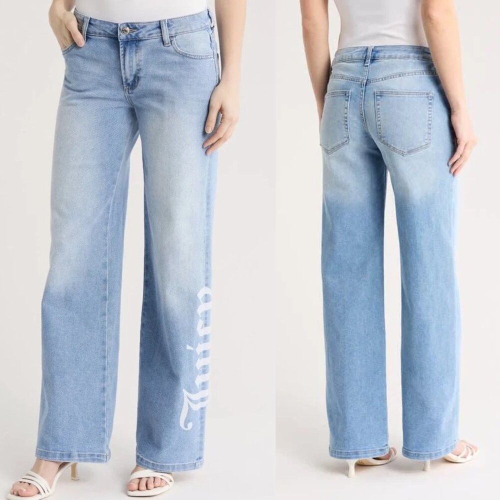 Juicy Couture NWT New Juicy Couture Low Rise Abbot Side Seam Logo Jeans S Size 31" - 1 Thumbnail