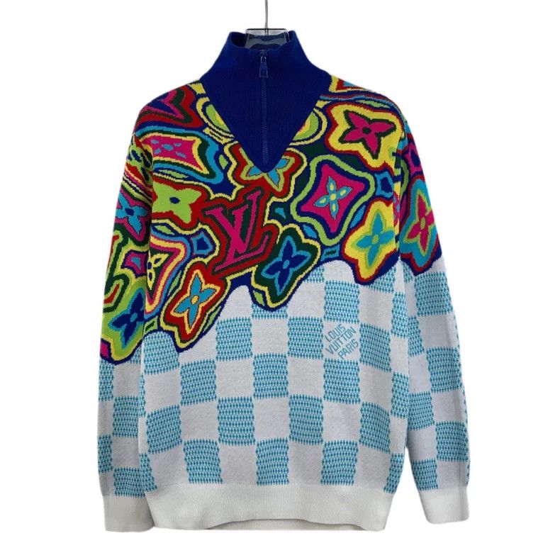 Louis Vuitton Louis Vuitton Monogram Check Print Sweater Size US XS / EU 42 / 0 - 1 Thumbnail