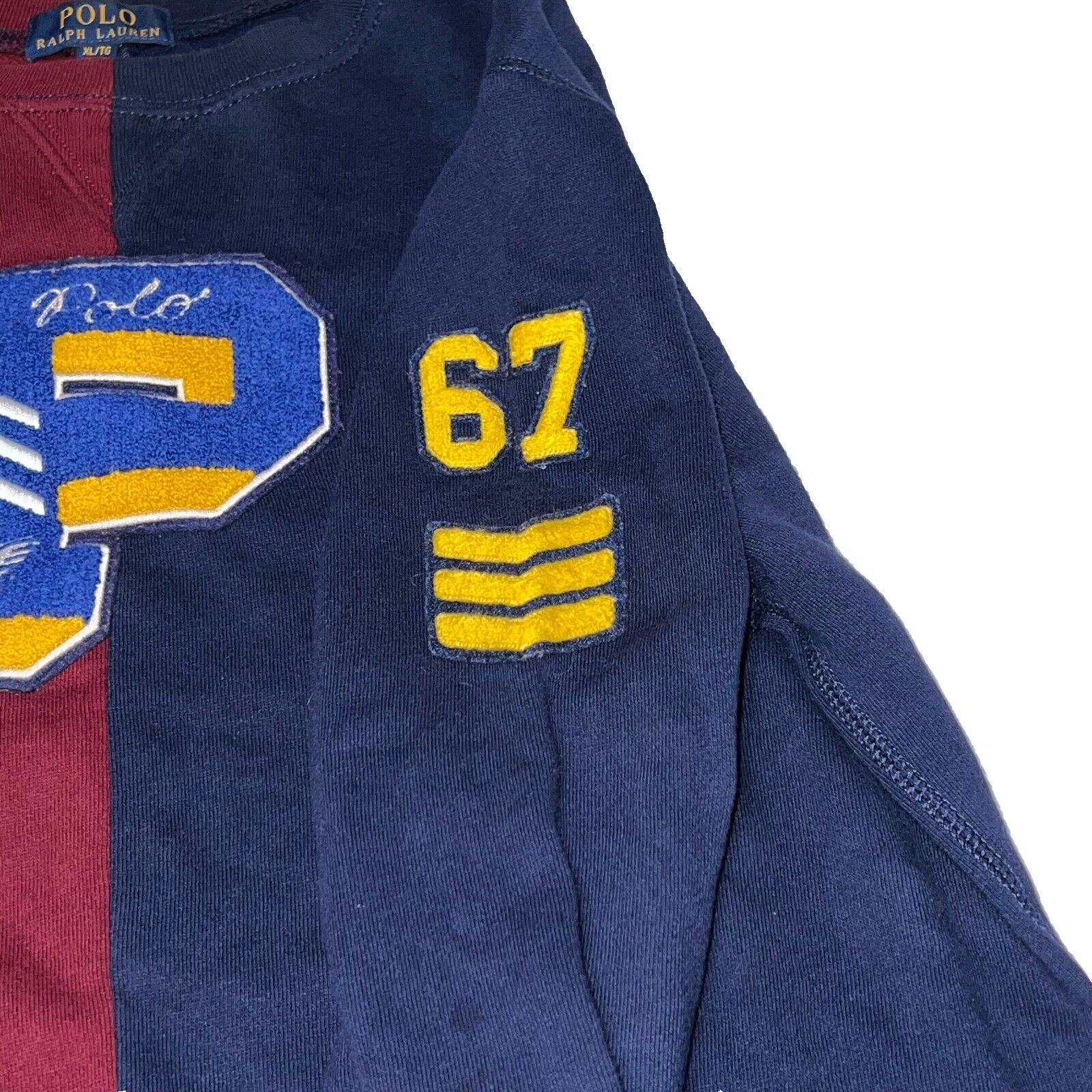 Polo Ralph Lauren Polo Ralph Lauren P Patch 67 Varsity Split Sweater Small Size US XS / EU 42 / 0 - 4 Thumbnail