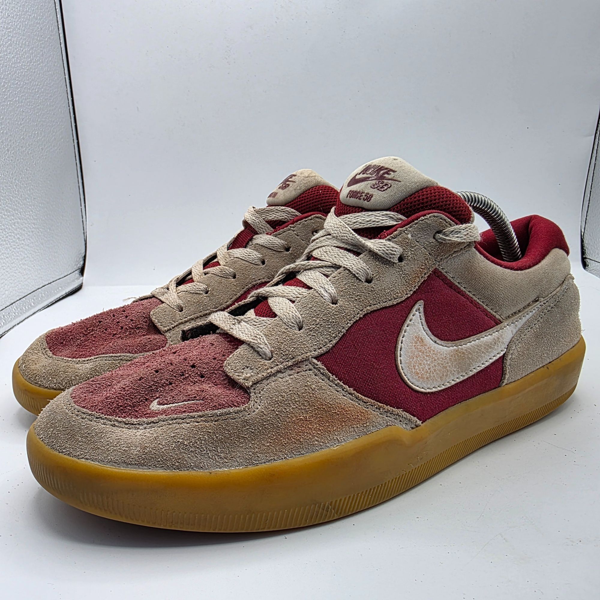 Nike Nike SB Force 58 Mens Size 10.5 Team Red Summit White Sneake Size US 10.5 / EU 43-44 - 4 Thumbnail