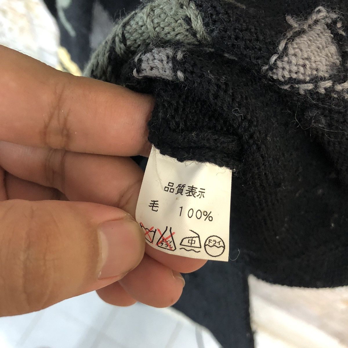 Aran Isles Knitwear × Japanese Brand My Collico Black Knitwear art vintage japan #A822 Size M / US 6-8 / IT 42-44 - 11 Thumbnail