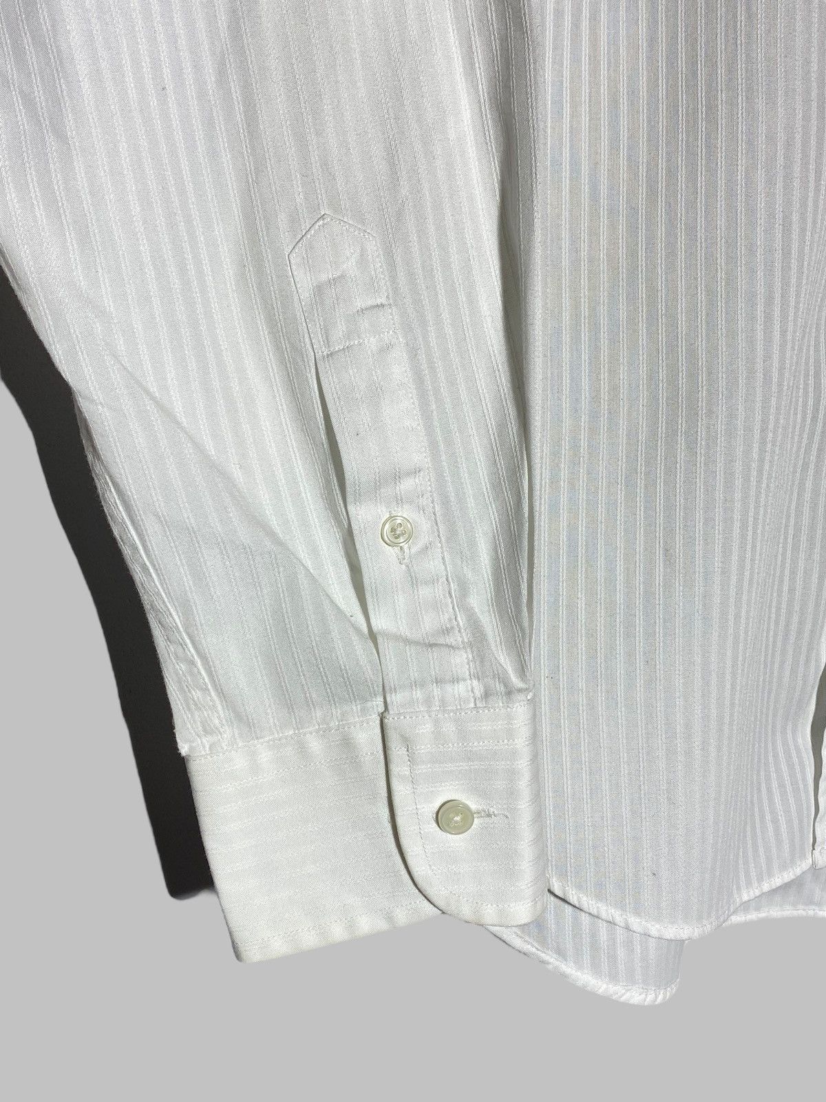 Christian Dior Monsieur Vintage 90s Christian Dior Monsieur White Striped Shirt Size US L / EU 52-54 / 3 - 4 Thumbnail