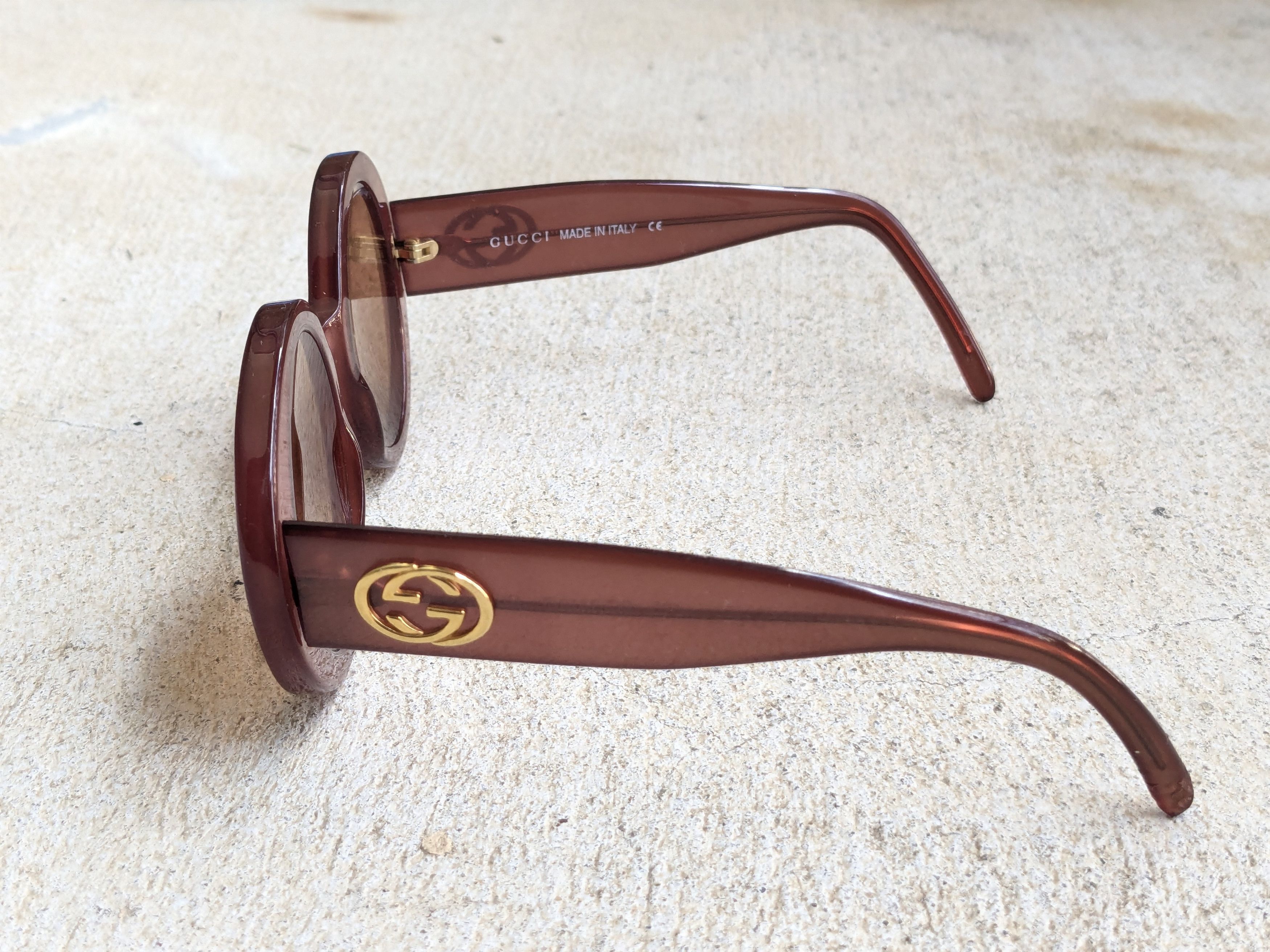 Gucci Gucci Sunglasses GG2410/S Pink Brown Round Womens Size ONE SIZE - 3 Thumbnail