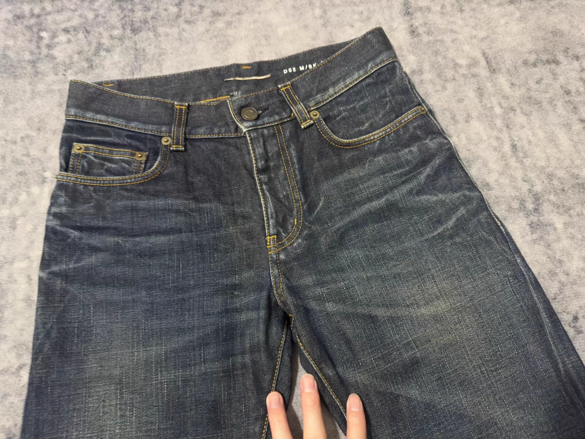 Saint Laurent Paris Saint Laurent SLP 13SS Deep Blue Cat Claw Skinny 28 Size US 28 / EU 44 - 5 Thumbnail