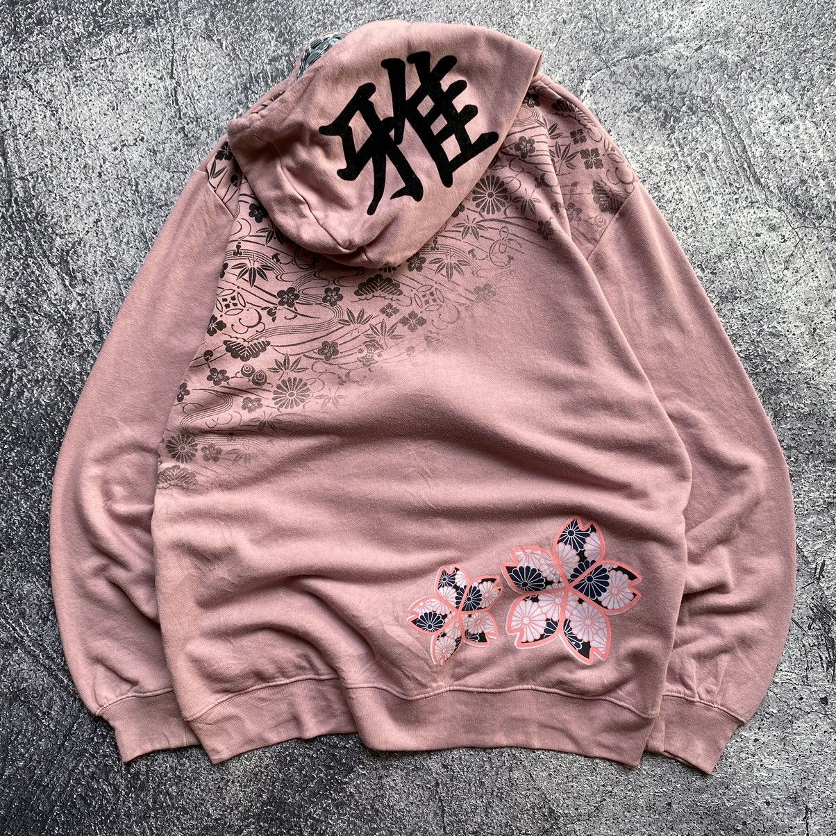Designer × Japanese Brand Japanese Oriental Cherry Blossoms Zip Hoodies Size US XL / EU 56 / 4 - 6 Thumbnail