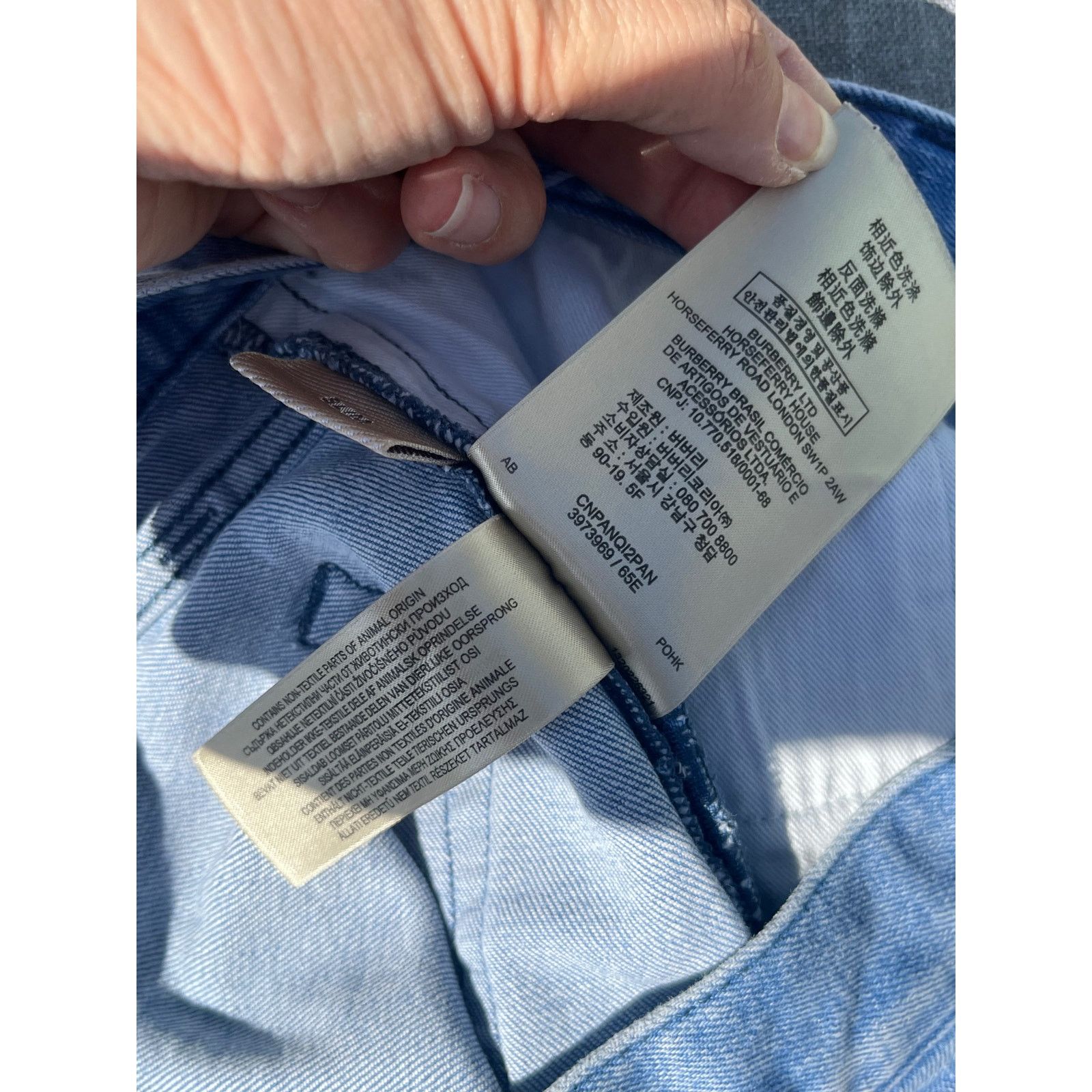 Burberry Burberry Brit Men's Straight Leg Indigo Jeans 30x32 Low Rise Size US 30 / EU 46 - 9 Thumbnail