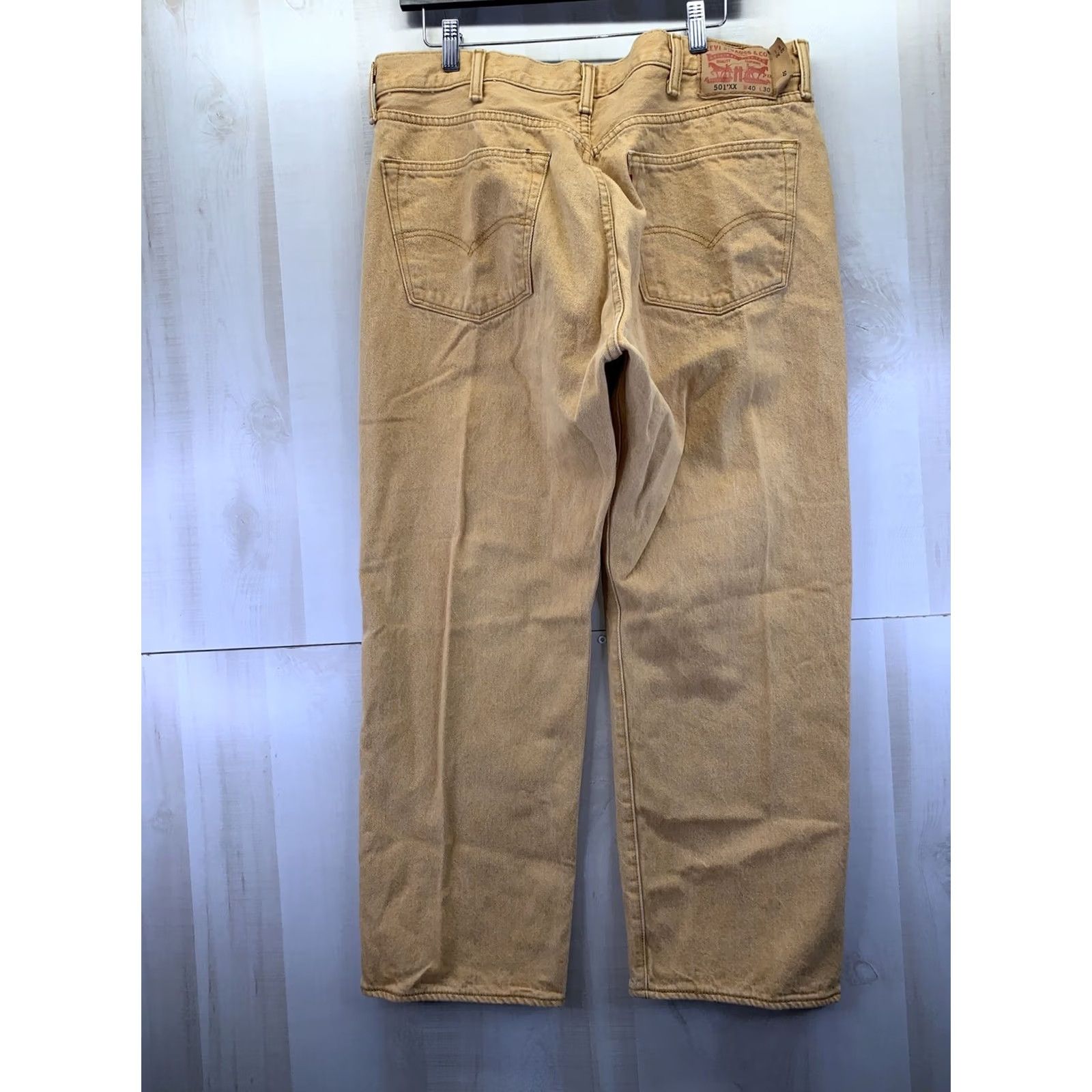 Levi's Levi’s Jeans 501XX Men’s 40x30 Gold Tone Denim Button Fly Straight 4978 Size US 40 / EU 56 - 6 Thumbnail