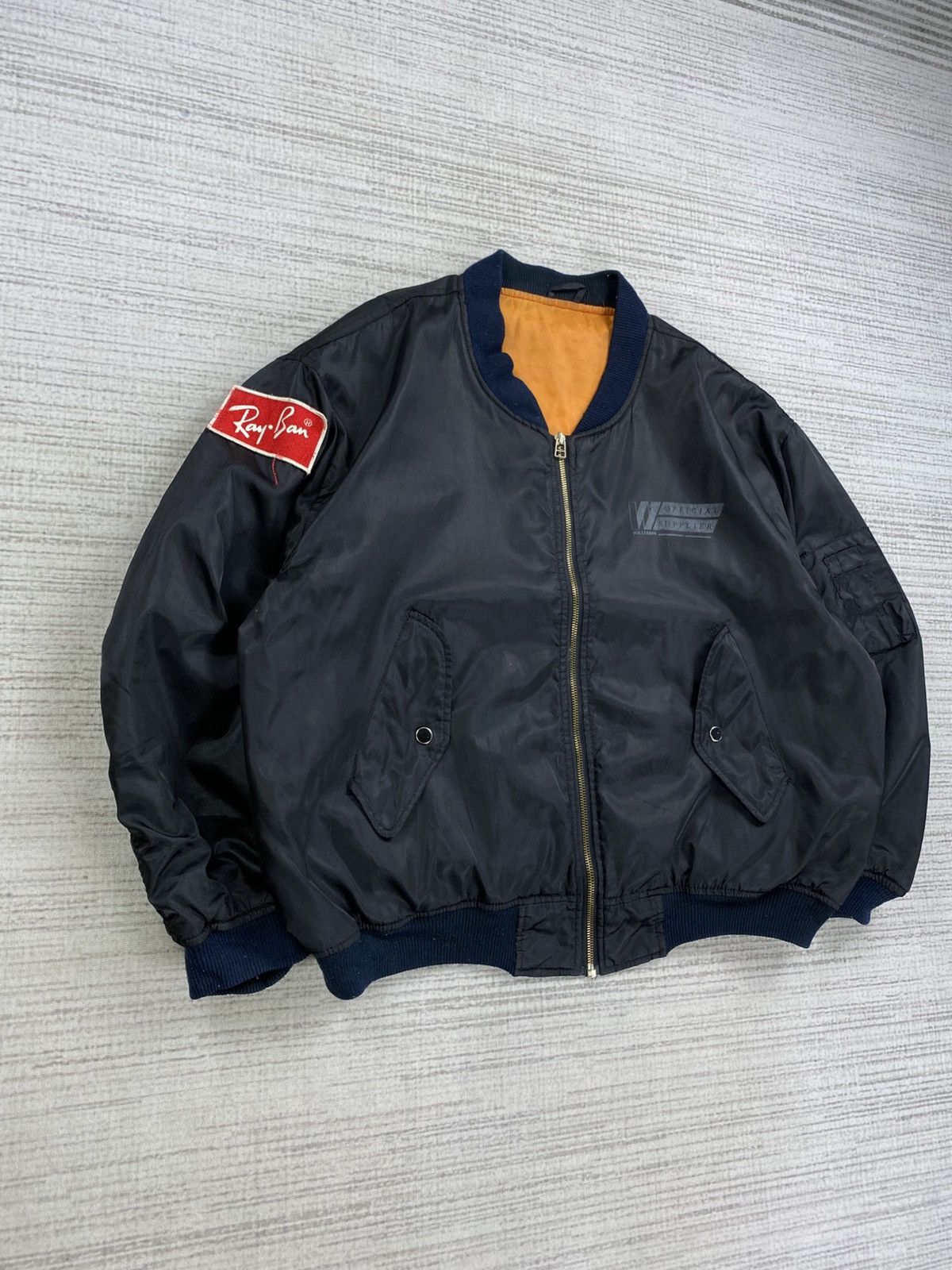 RayBan × Vintage Vintage Ray Ban X Williams Offial Supplier Bombers Jacket Size US XXL / EU 58 / 5 - 3 Thumbnail