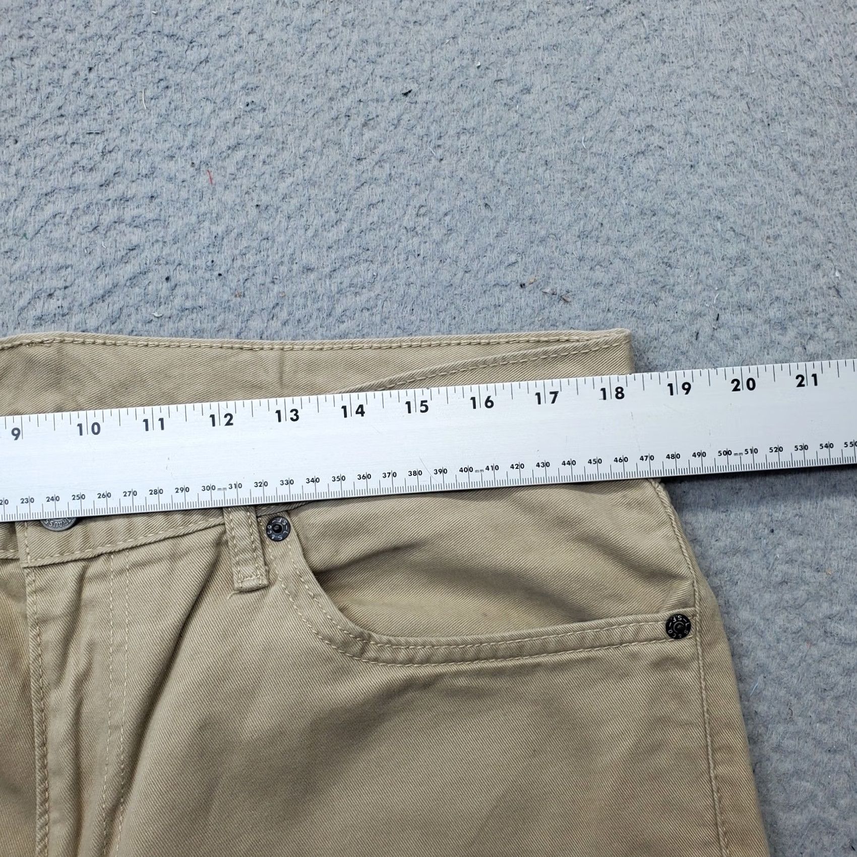 Levi's Levi's Mens 511 Straight Jeans 36 Tan Denim 5-Pocket White Tab Double Stitch 100% Cotton Slim Straight Size 36 Mens Fit Size US 36 / EU 52 - 6 Thumbnail