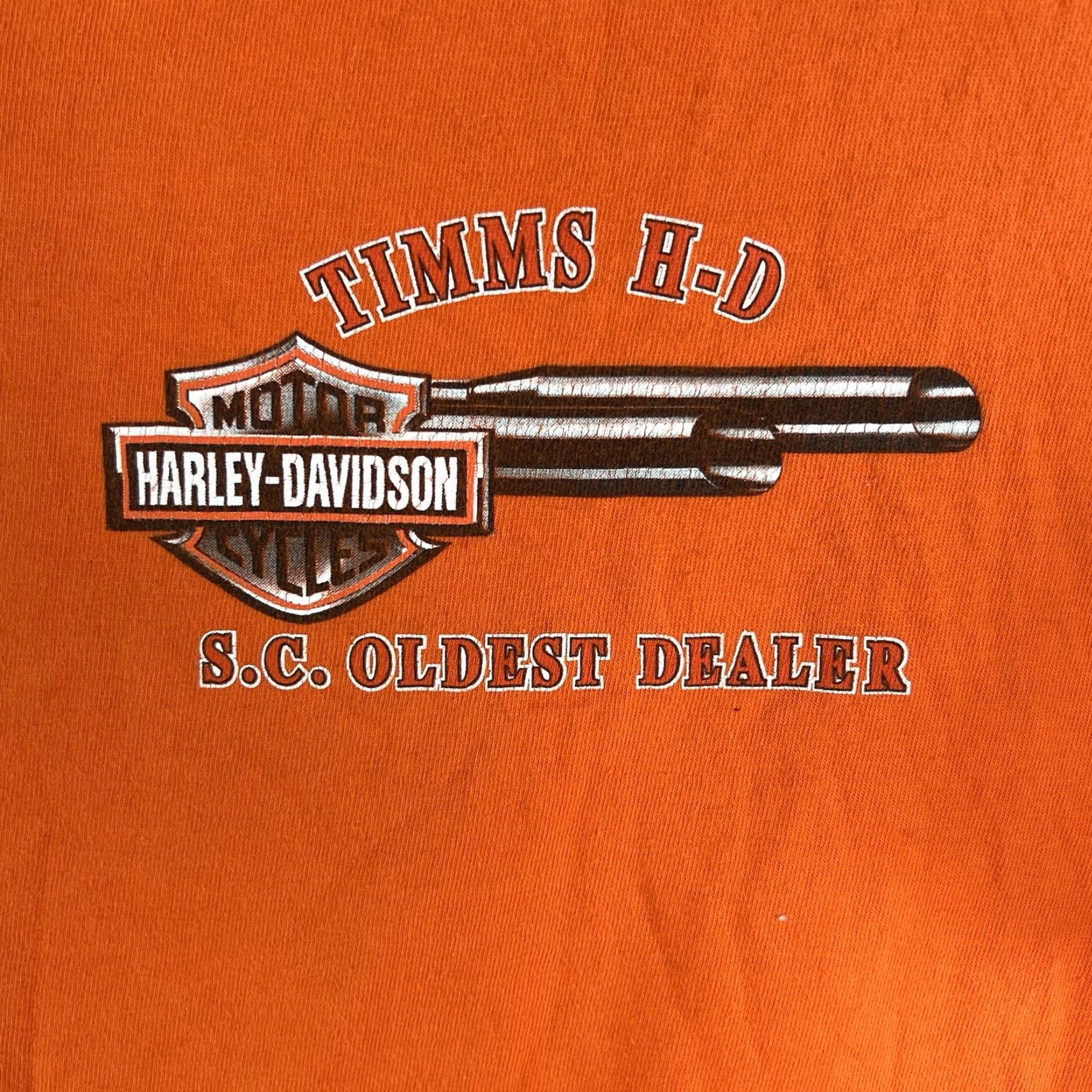 Harley Davidson VINTAGE Harley-Davidson T-Shirt Men XL Orange 2002 Run Graphic Print Muscle Tee Motorcycle 2000s Mens Size US XL / EU 56 / 4 - 3 Thumbnail