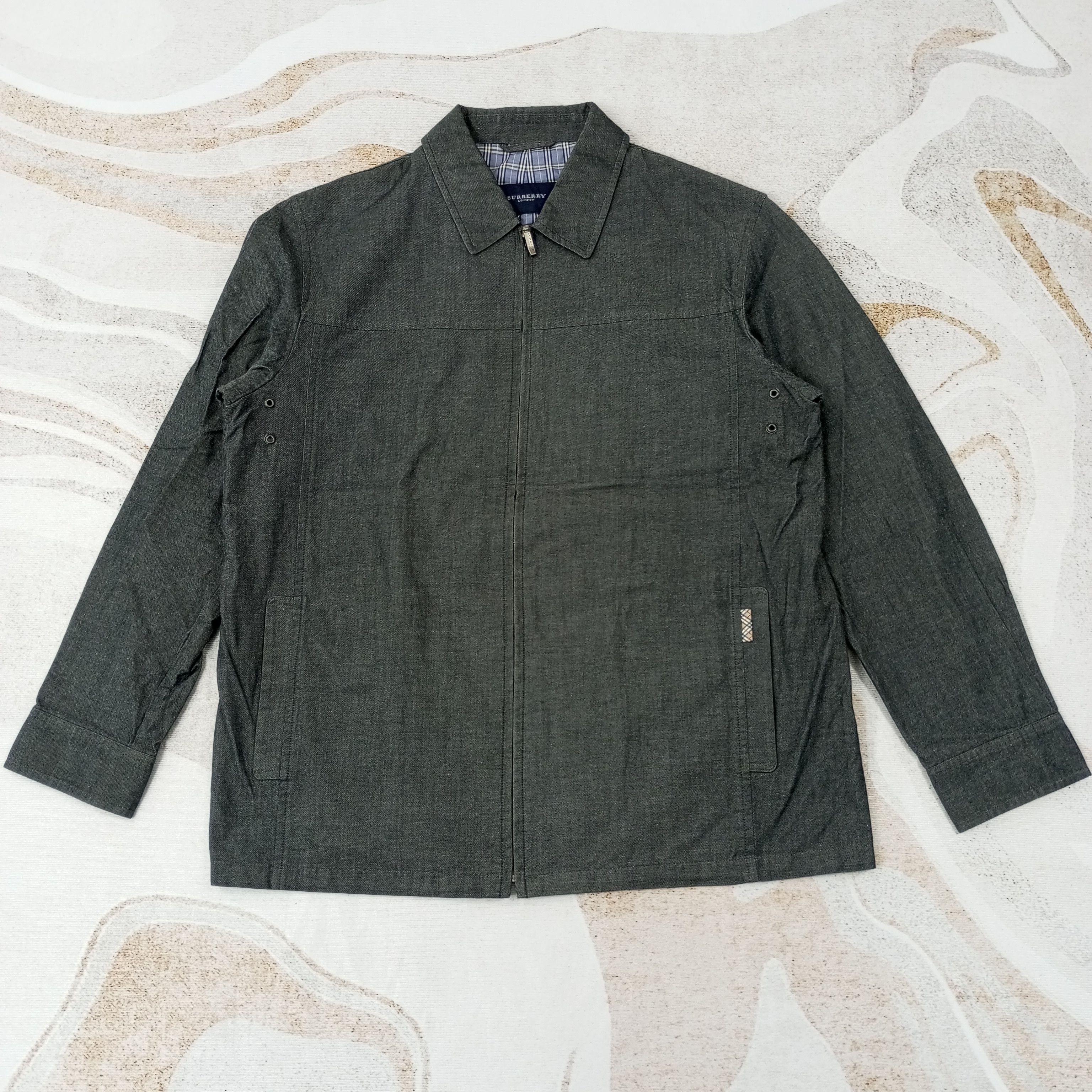 Burberry × Vintage Burberry London Custom Art Jacket c222n17 Size US L / EU 52-54 / 3 - 11 Thumbnail