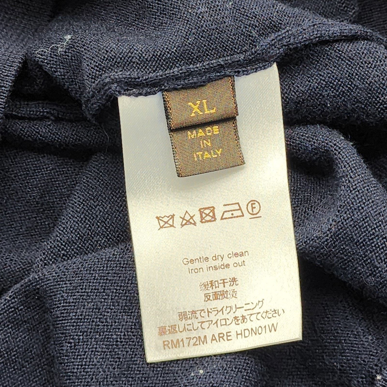 Louis Vuitton LV Full-Zip Hooded Jacket Navy Blue XL - Preowned Size US XL / EU 56 / 4 - 6 Thumbnail