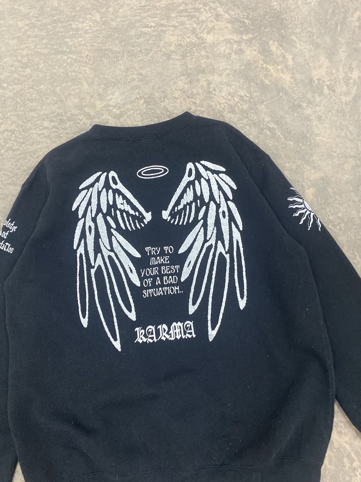 Vintage KARMA JAPAN PUNK LGB SWEATSHIRT Y2K Size US L / EU 52-54 / 3 - 3 Thumbnail