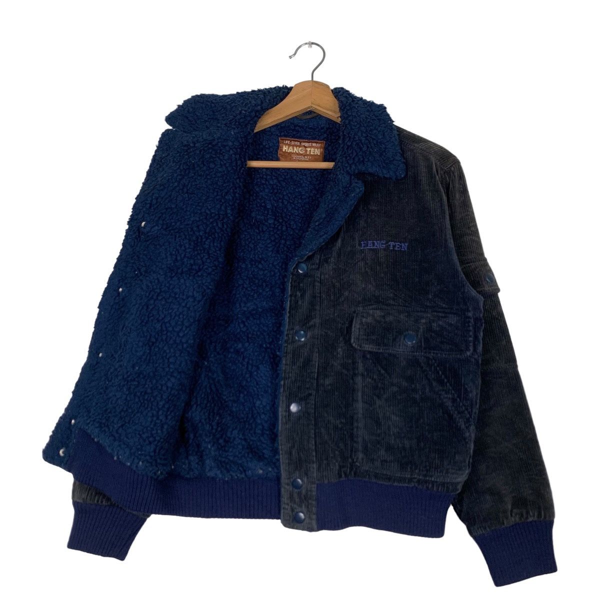 Hang Ten 70's HANG TEN Corduroy Sherpa Double Collar Jacket #0654-C30 Size US S / EU 44-46 / 1 - 9 Thumbnail