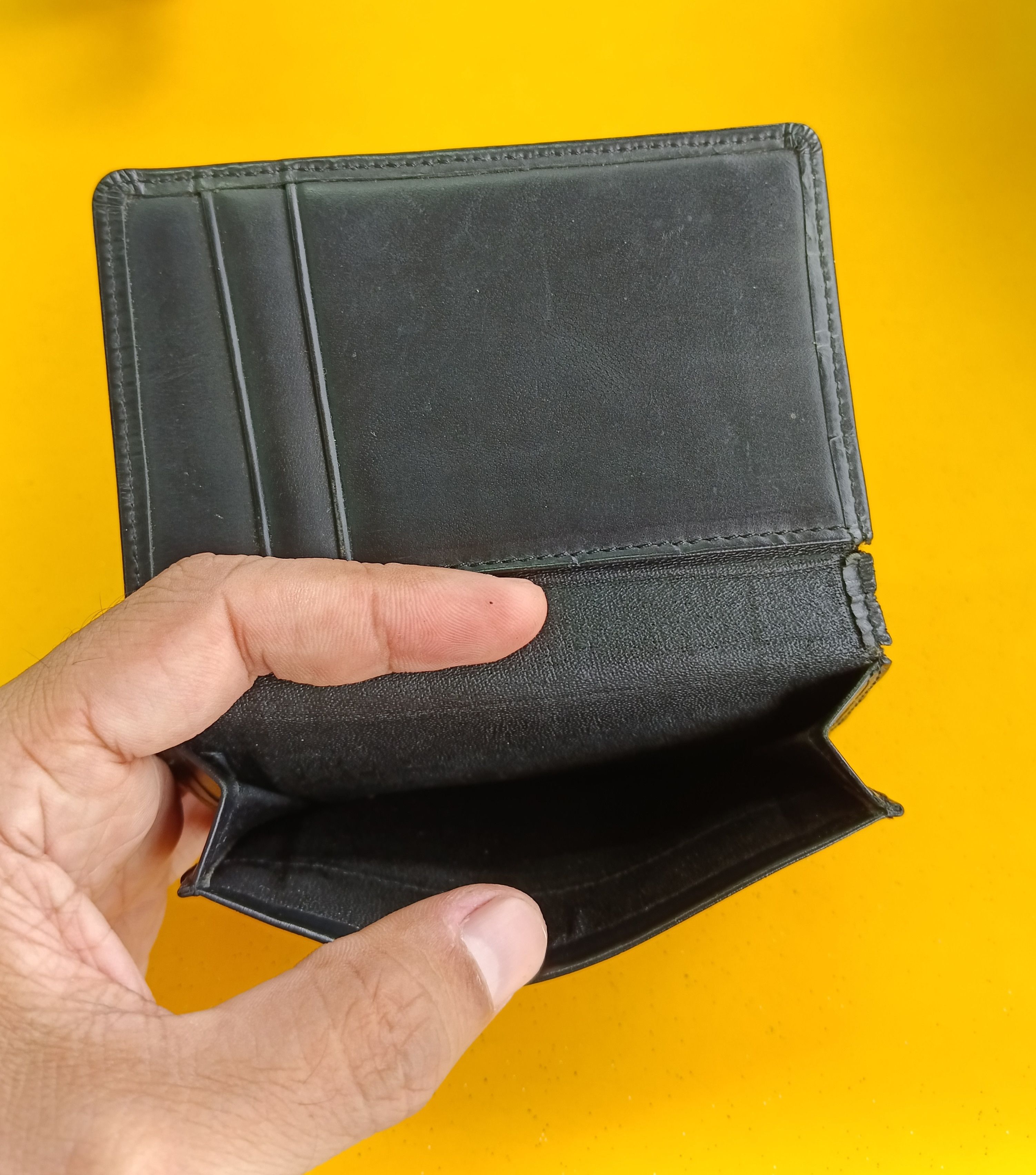 Issey Miyake × Leather × Tete Homme TETE HOMME LEATHER CARD HOLDER Size ONE SIZE - 4 Thumbnail