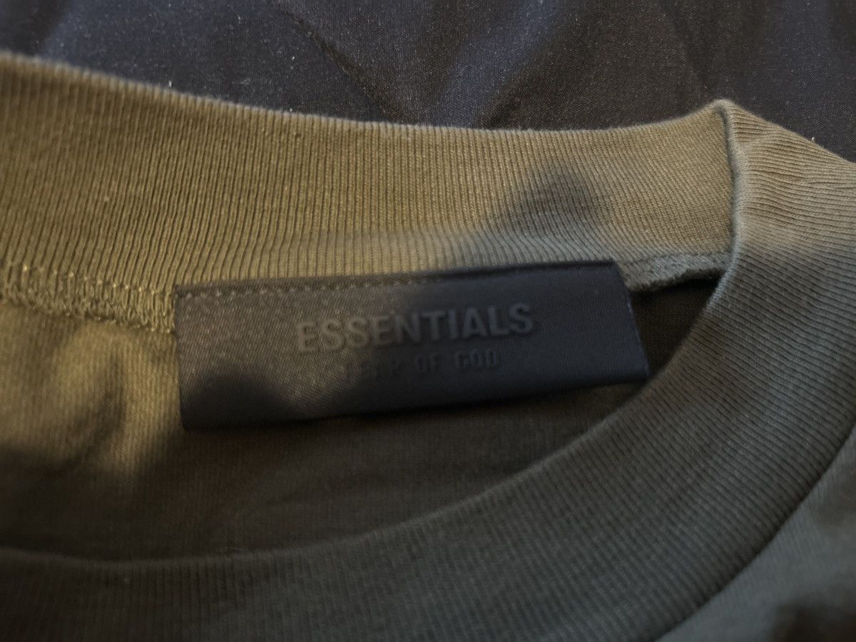 Fear of God Olive Fear of God Essentials Tshirt Size US XL / EU 56 / 4 - 2 Thumbnail
