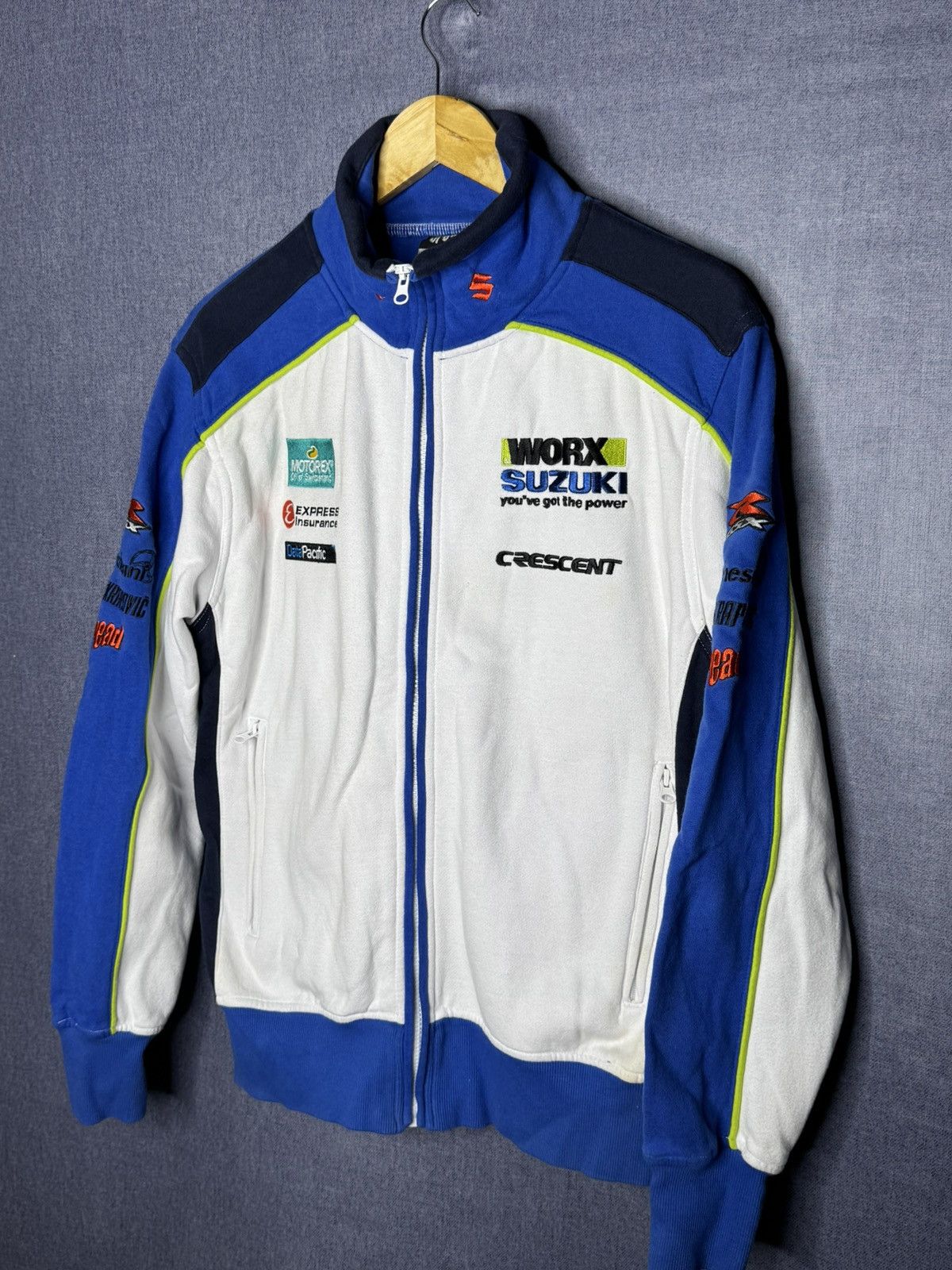 Vintage Vintage Suzuki Workx Racing Motorex Full Zip Jacket Nascar Size US L / EU 52-54 / 3 - 2 Thumbnail