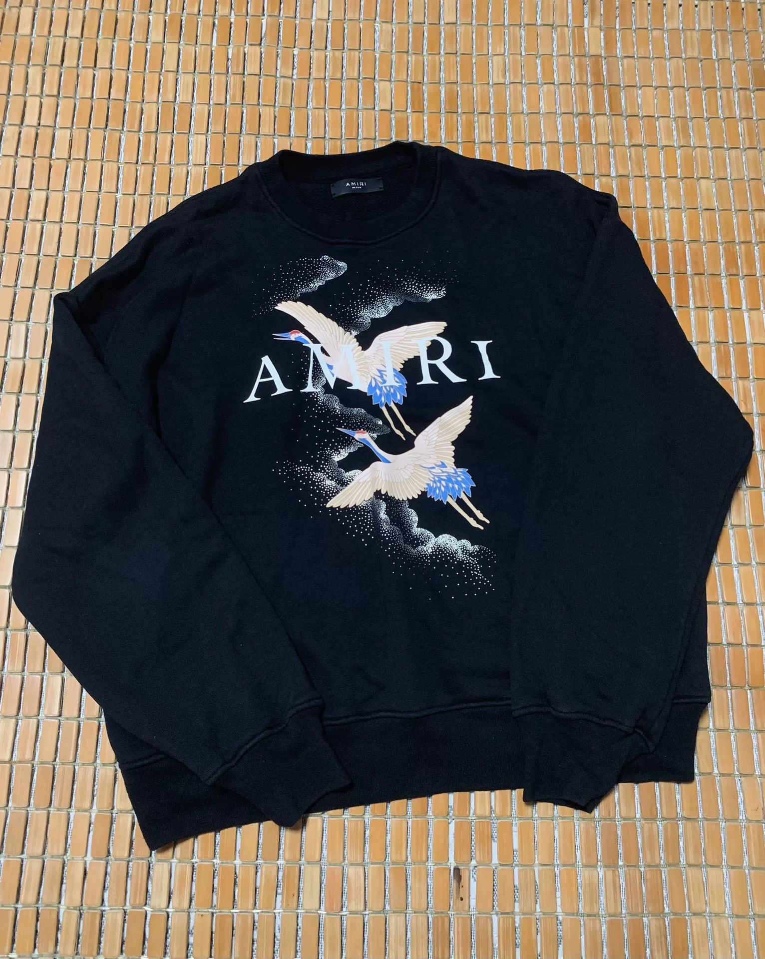 Amiri AMIRI Sequined Crane Sweatshirt Size US M / EU 48-50 / 2 - 1 Thumbnail