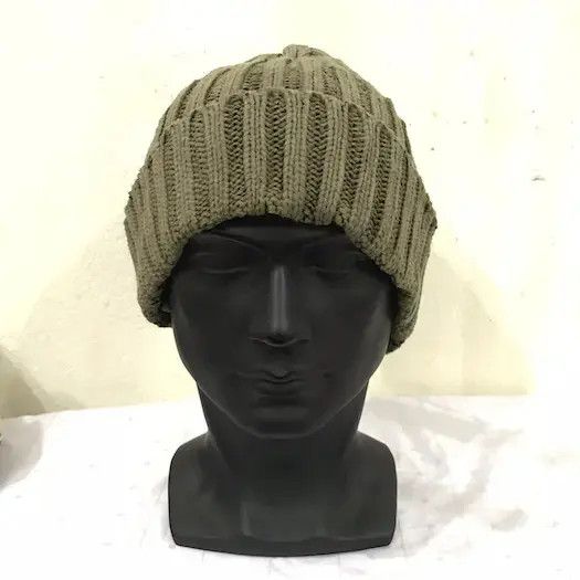 Beams Plus × Japanese Brand Beams Knit Plain Beanie Hat Size ONE SIZE - 2 Thumbnail