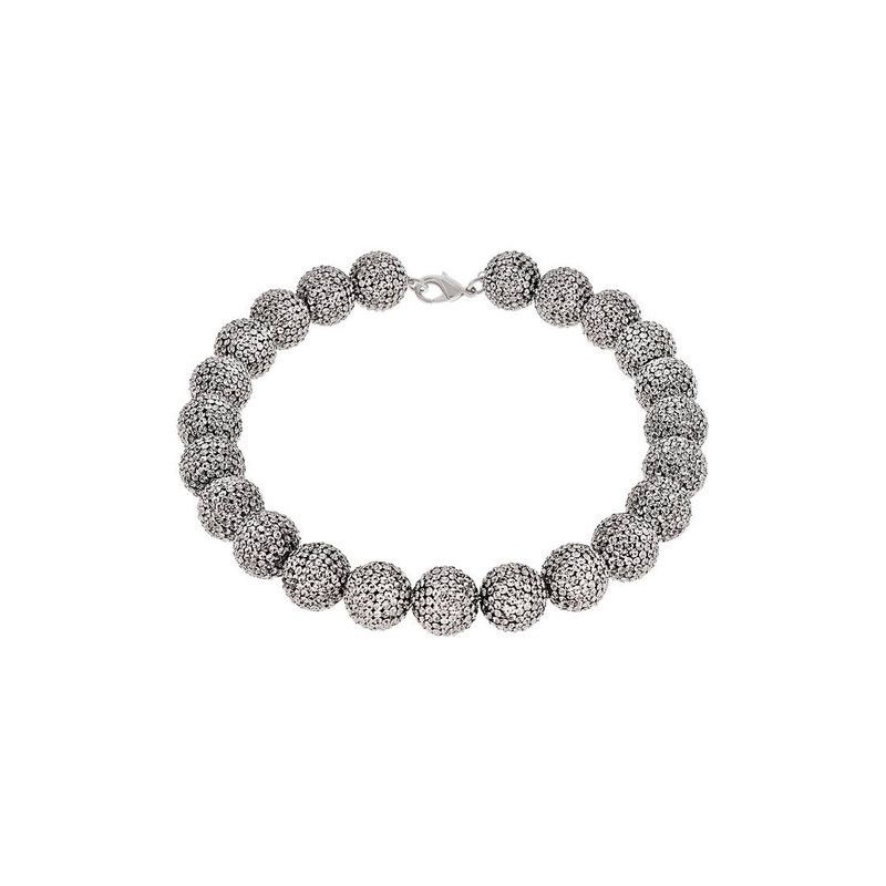 Balenciaga o1bcso1str0326 Size: S / Quantum Choker in Silver Size ONE SIZE - 1 Thumbnail