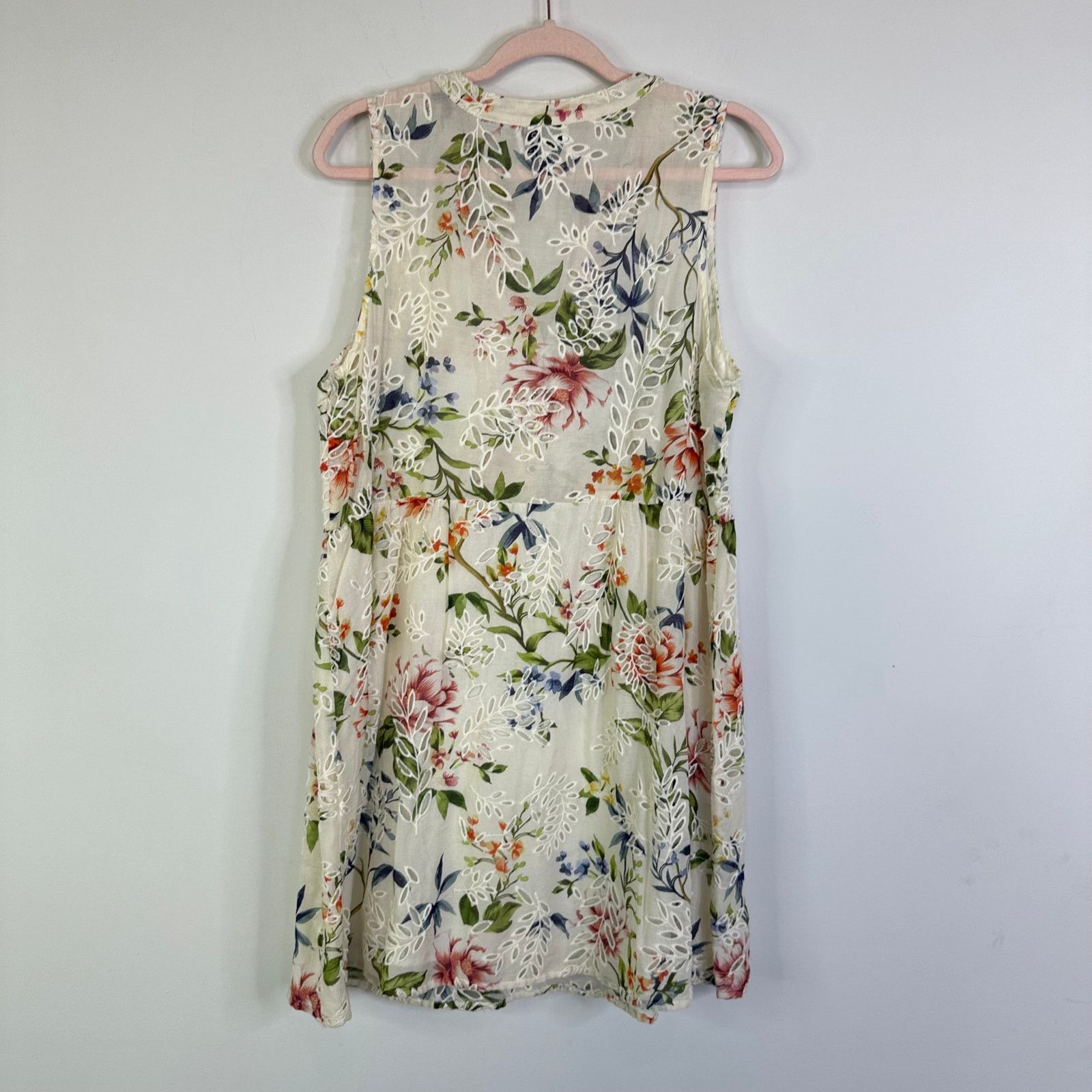 Johnny Was Johnny Was Jade Floral Caprice Lace Up Mini Dress Large Size L / US 10 / IT 46 - 7 Thumbnail