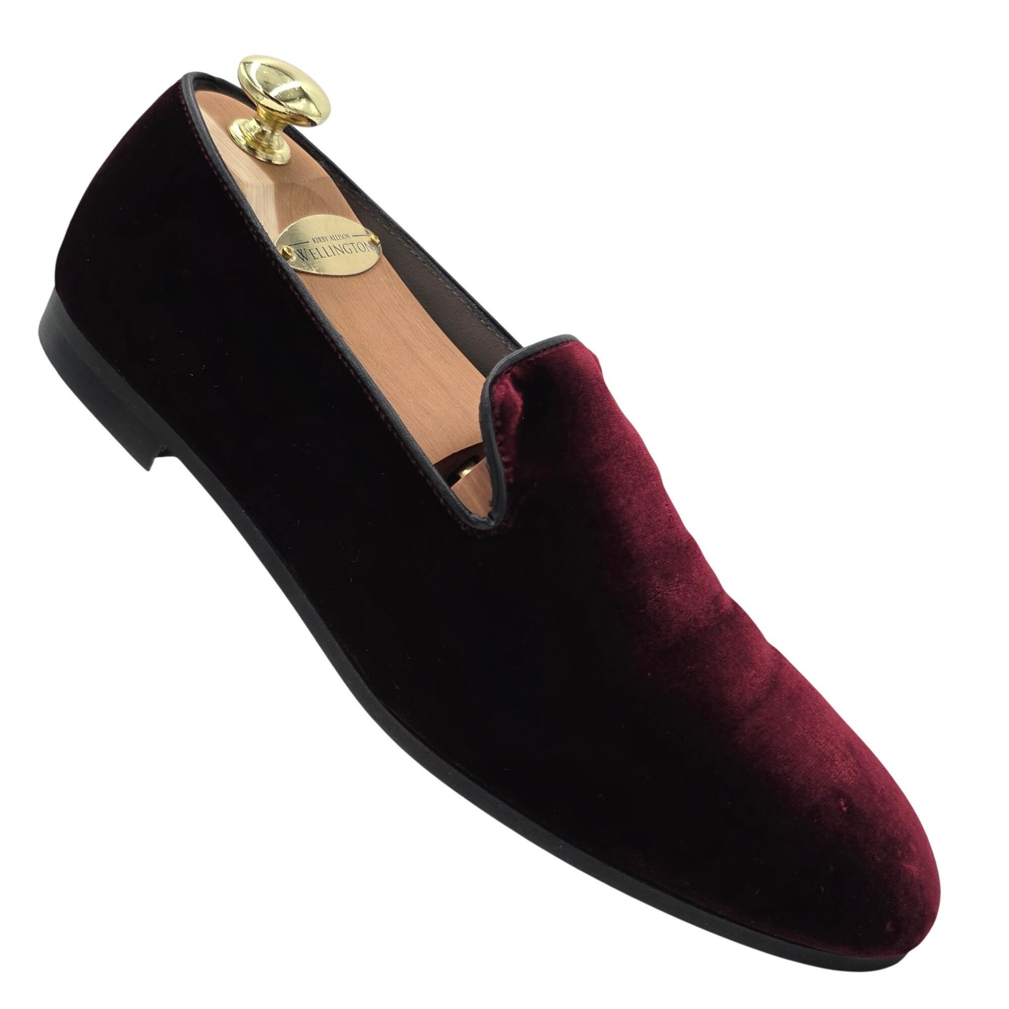 To Boot New York Italy To Boot Adam Derrick Mens 8M Garnet Red Velvet Dress S Size US 8 / EU 41 - 11 Thumbnail