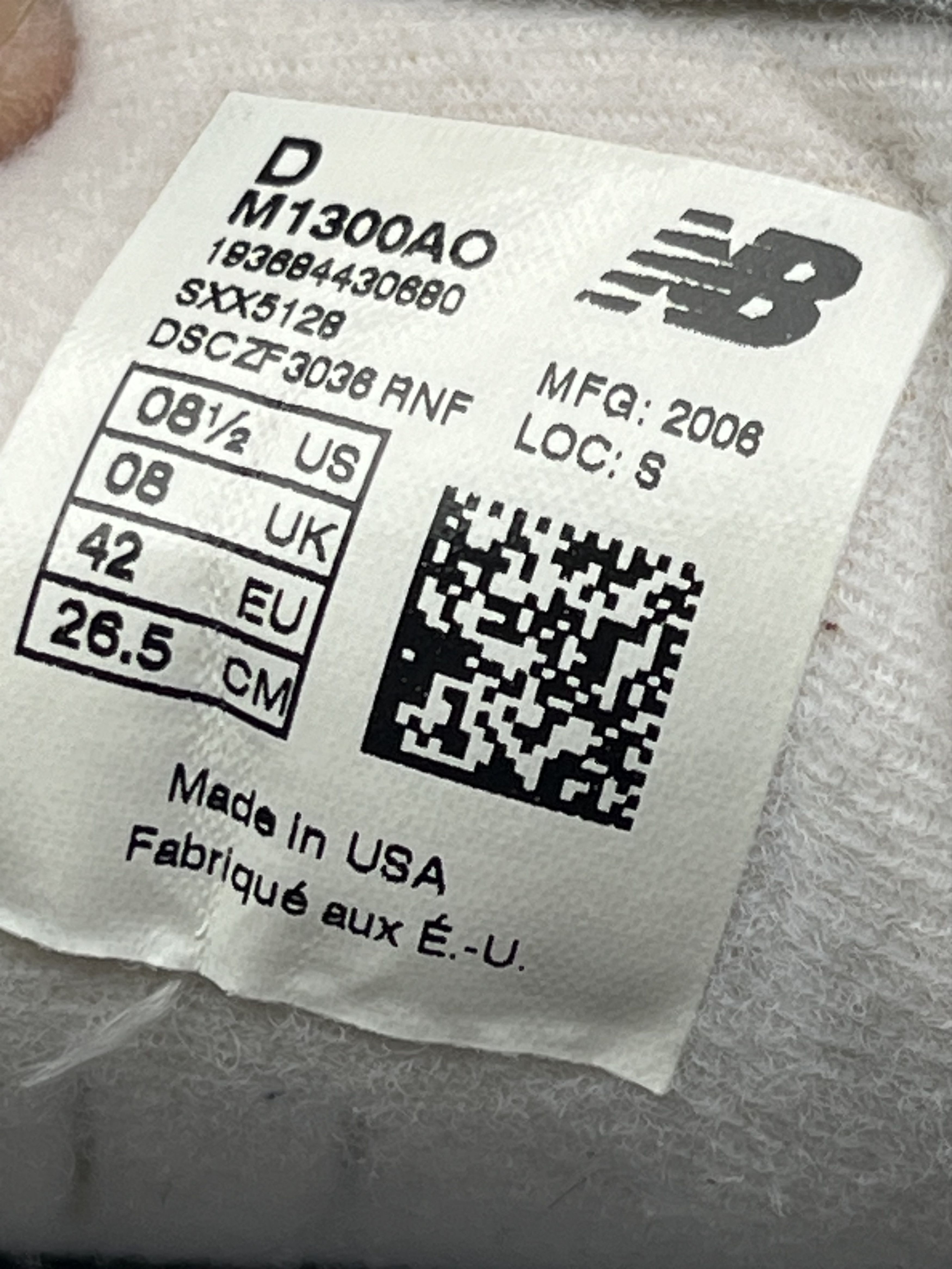 New Balance 1300 Made in USA Classic Retro running sneakers