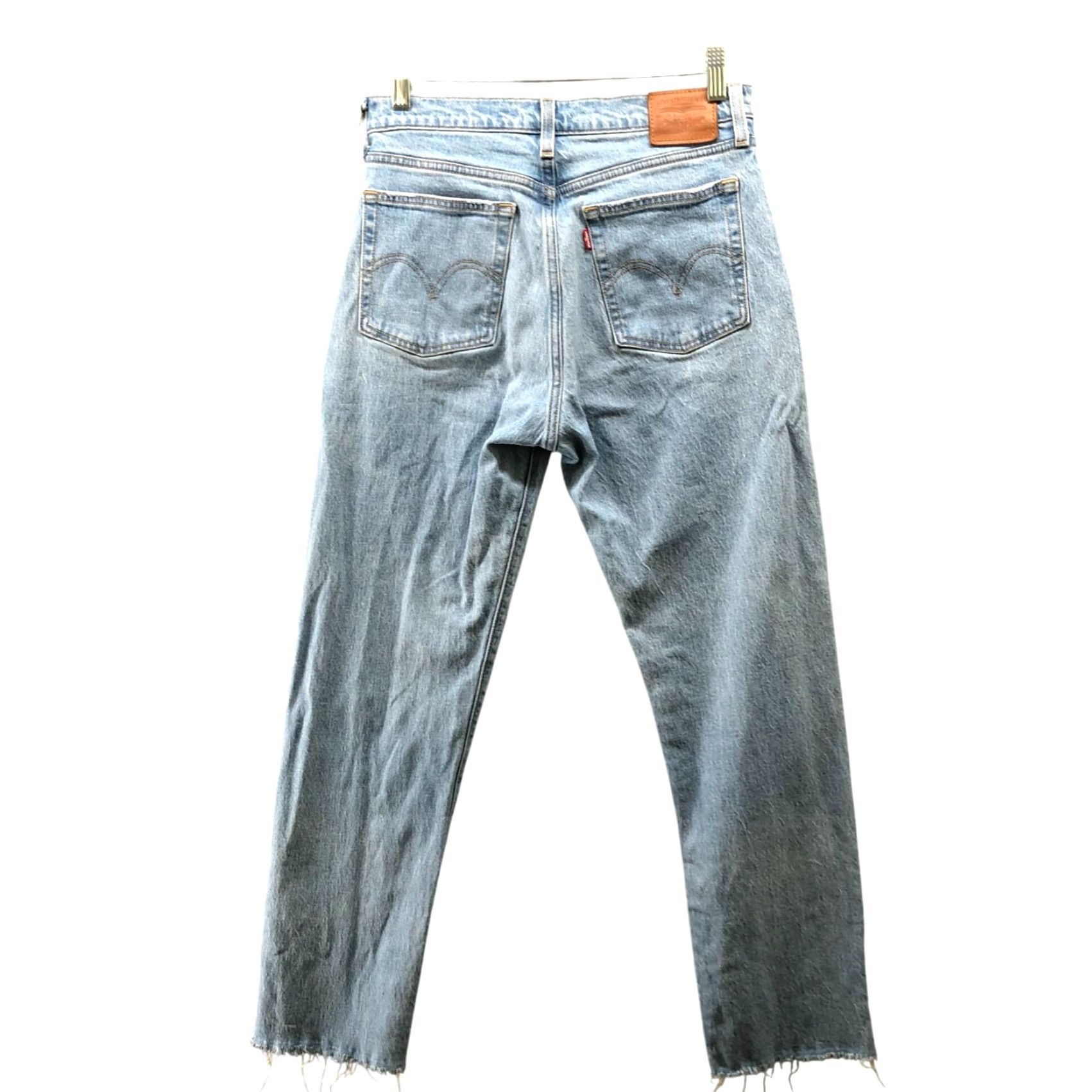 Levi's Levi's Wedgie Straight Ankle Jeans Womens 28 Light Wash Blue Crop Tango Hustle Size 28" / US 6 / IT 42 - 2 Thumbnail