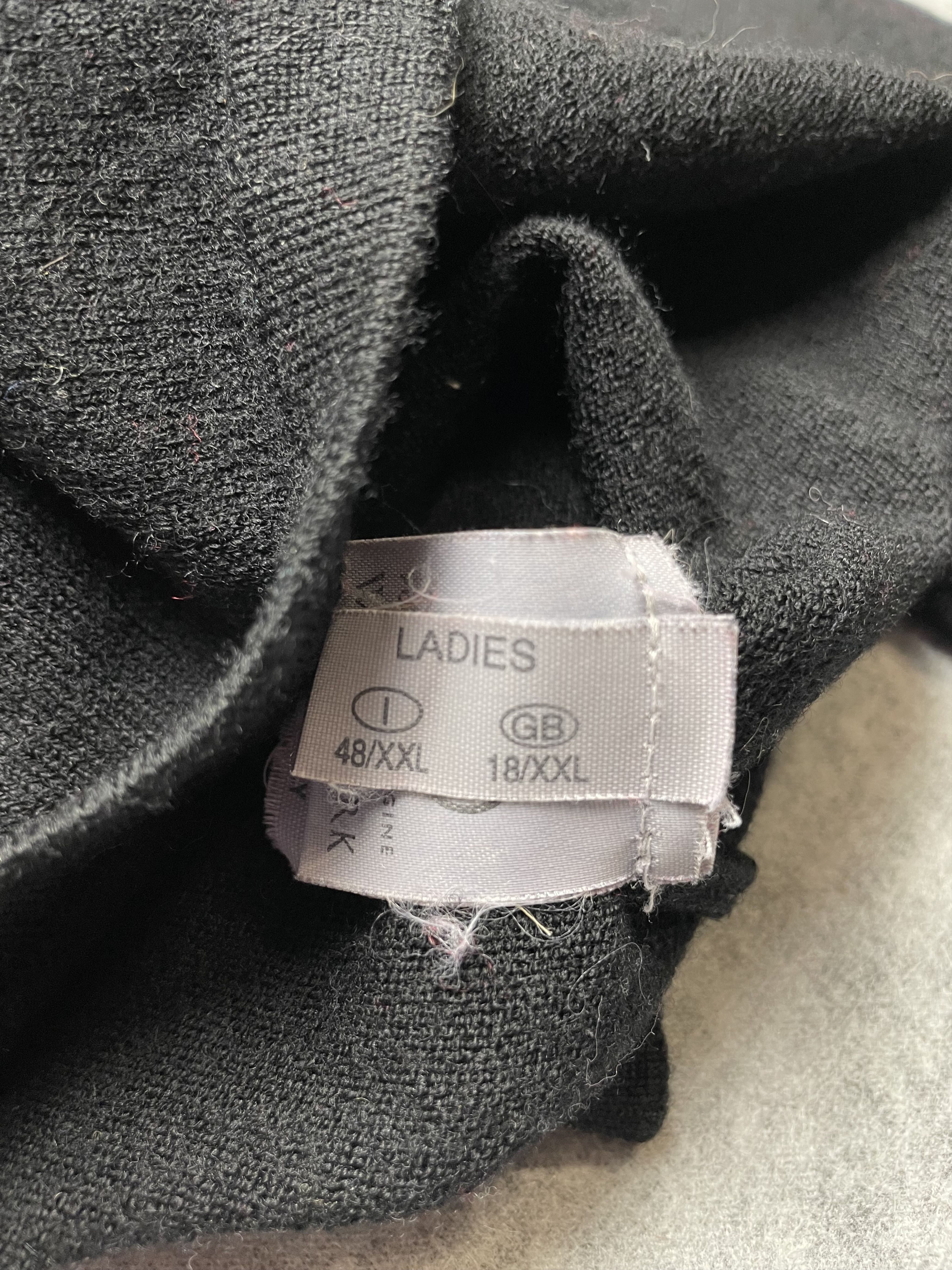 Fabiana Filippi Fabiana Filippi Merino Wool Black High neck Sweater Size XL / US 12-14 / IT 48-50 - 8 Thumbnail