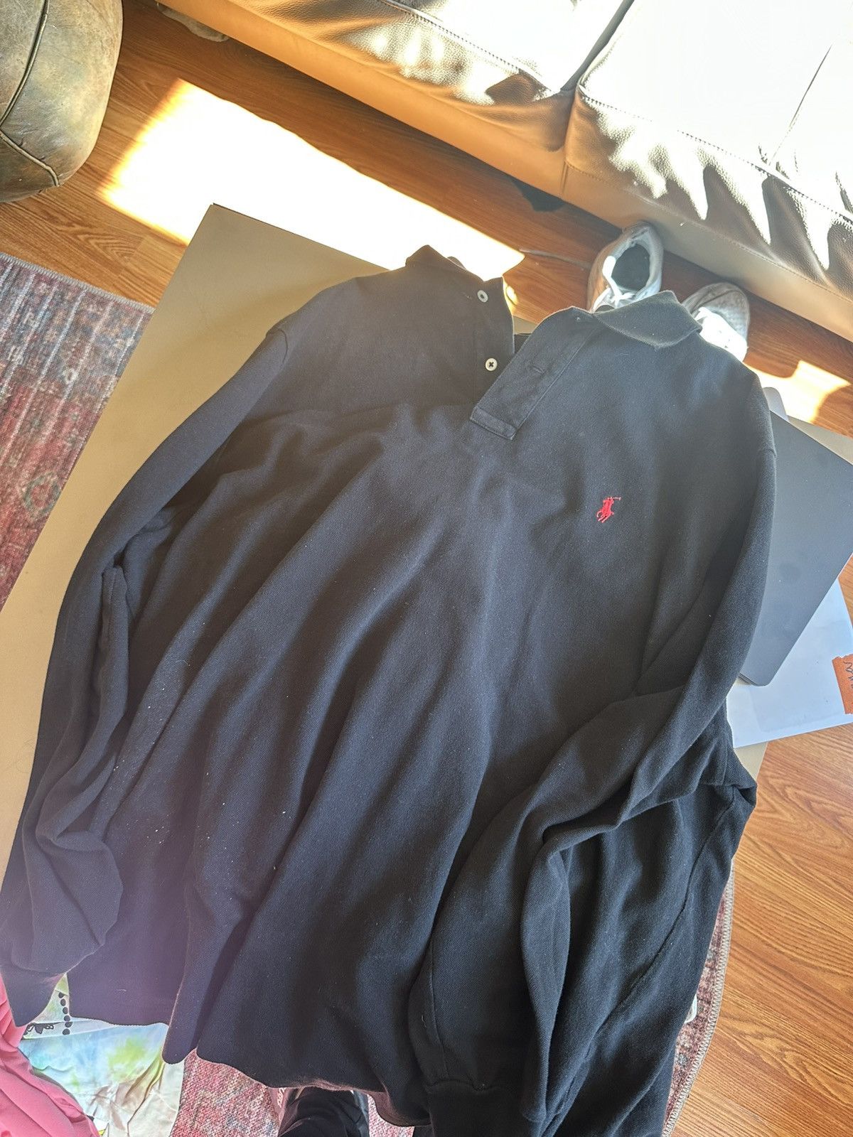Polo Ralph Lauren Plain black LS Polo Size US XXL / EU 58 / 5 - 1 Preview
