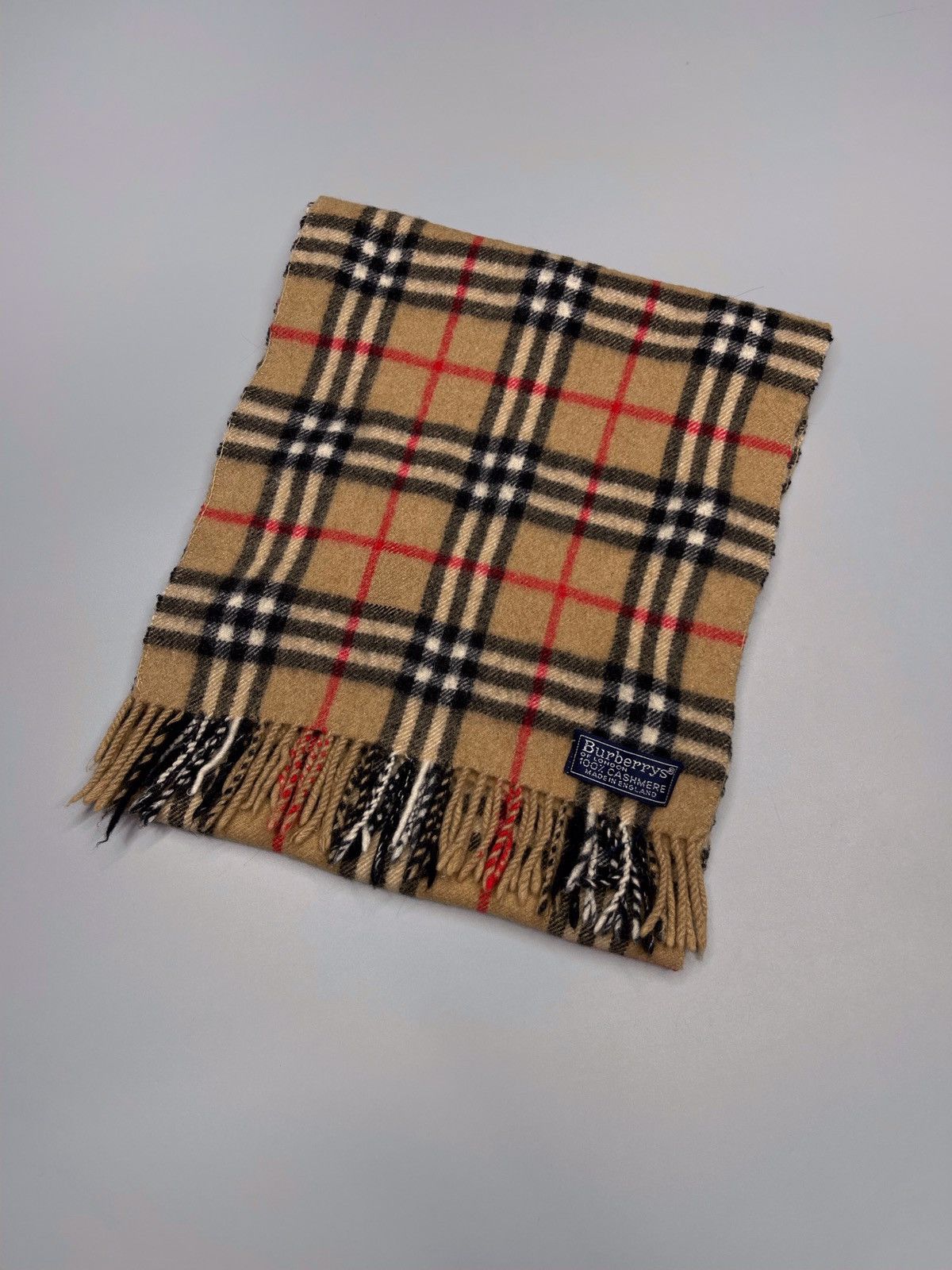 Burberry × Vintage Vintage Burberry Cashmere Scarf Nova Check Size ONE SIZE - 3 Thumbnail