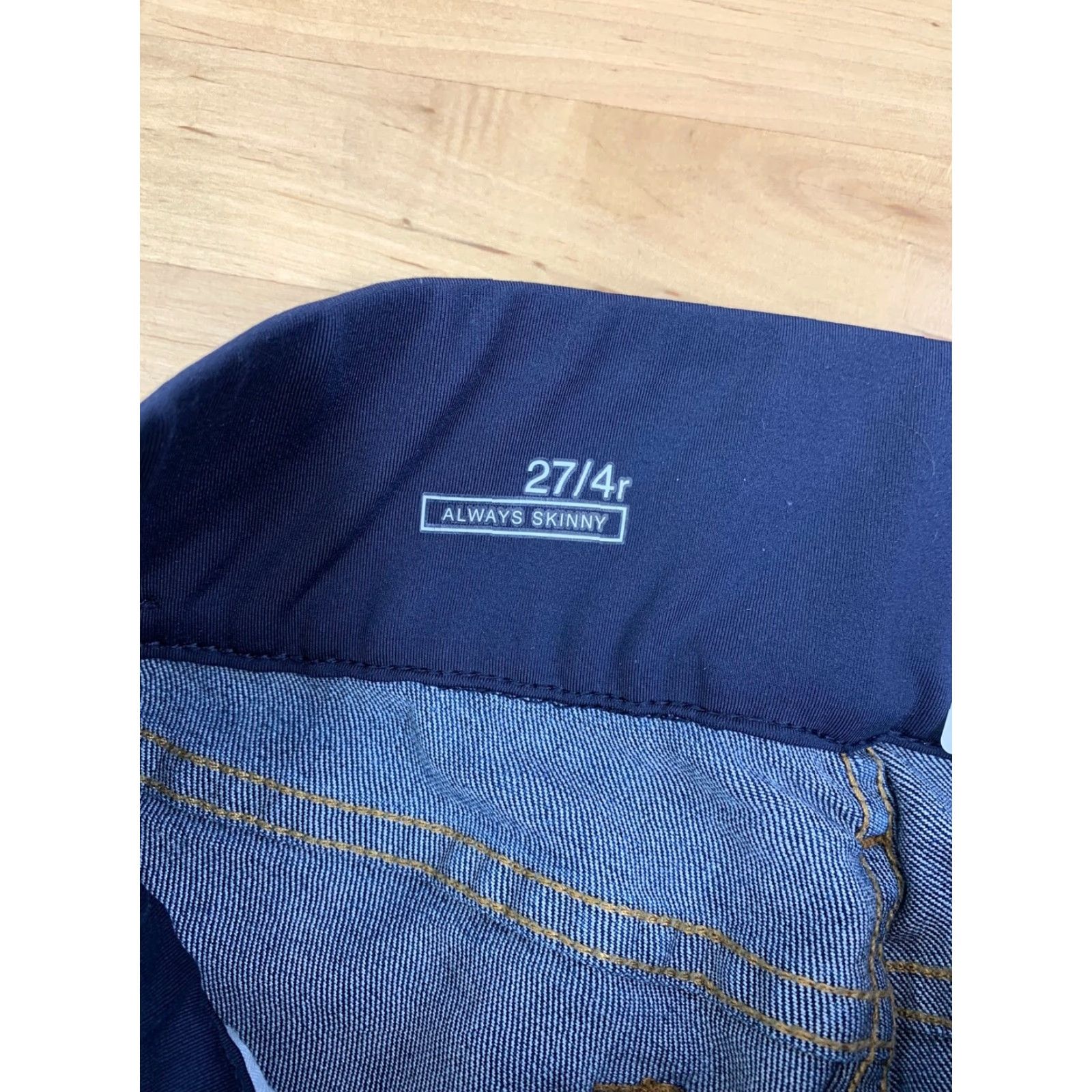 Gap Gap 1969 Maternity Jeans Skinny Denim Blue 27/4R Elastic Waist Always Skinny Women Size 27" / US 4 / IT 40 - 6 Thumbnail