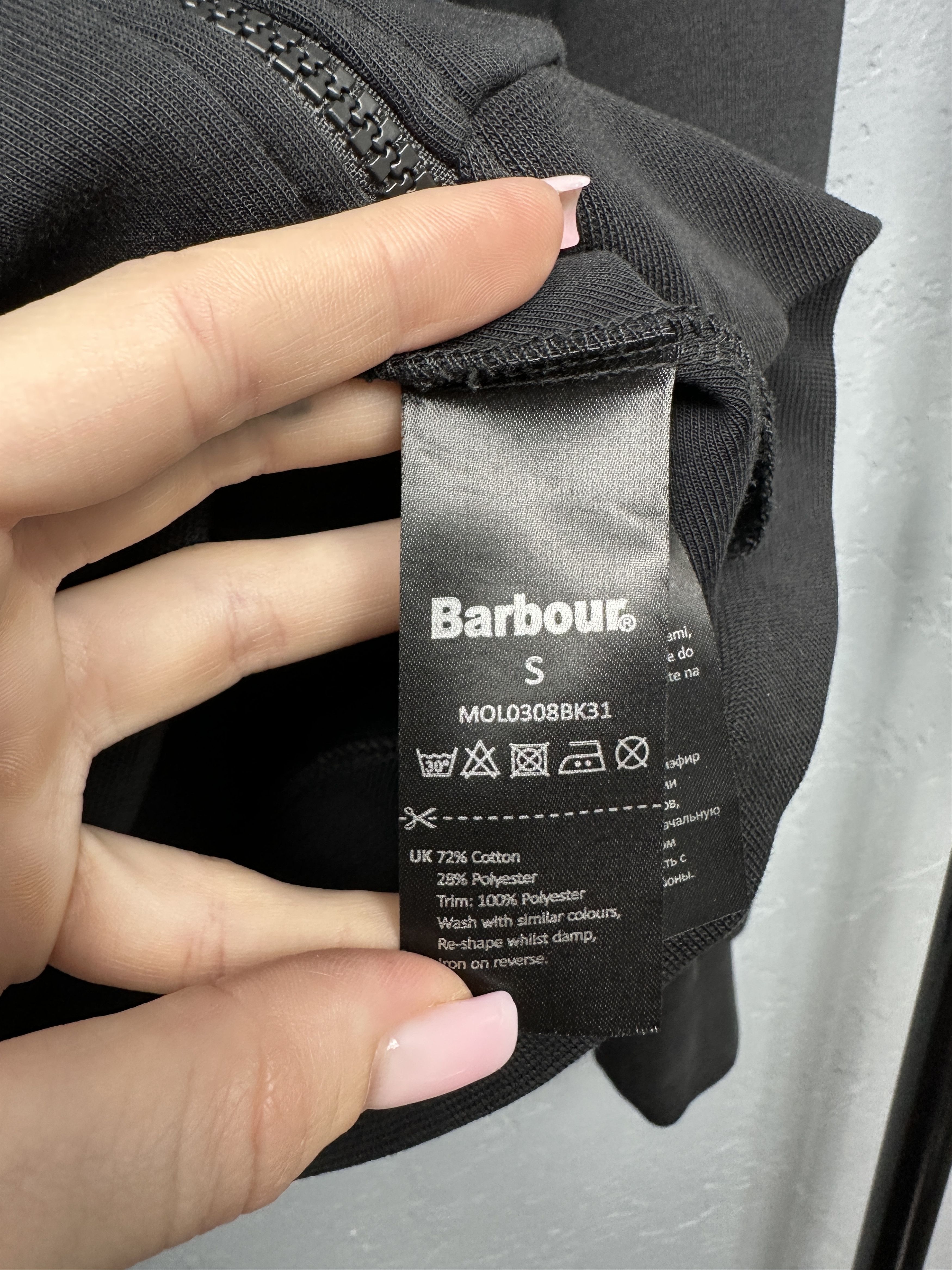 Barbour Barbour International Mens Zip Hoodie Size US S / EU 44-46 / 1 - 7 Thumbnail
