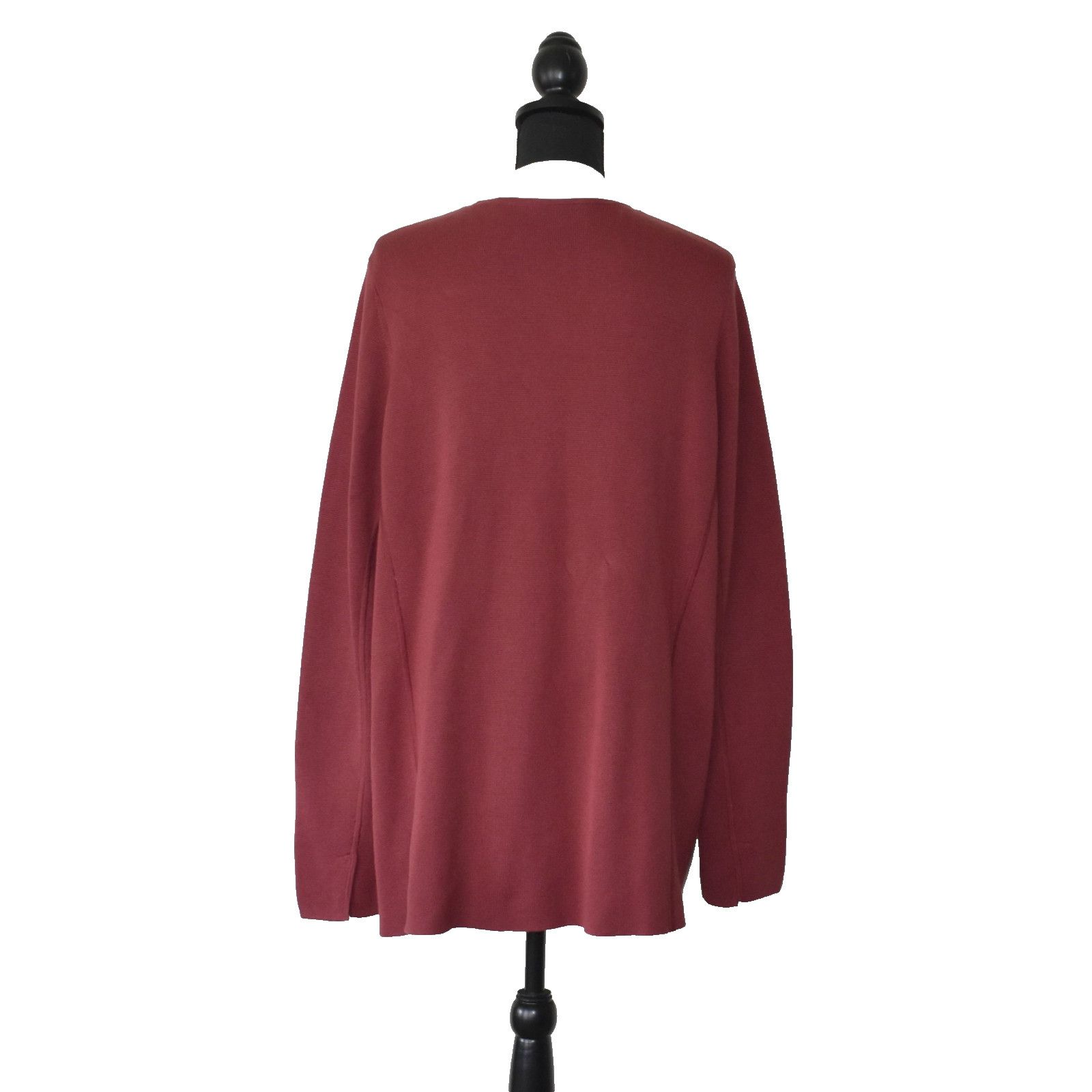 Eileen Fisher EILEEN FISHER Silk Organic Cotton Open Long Cardigan Size XL Size XL / US 12-14 / IT 48-50 - 3 Thumbnail
