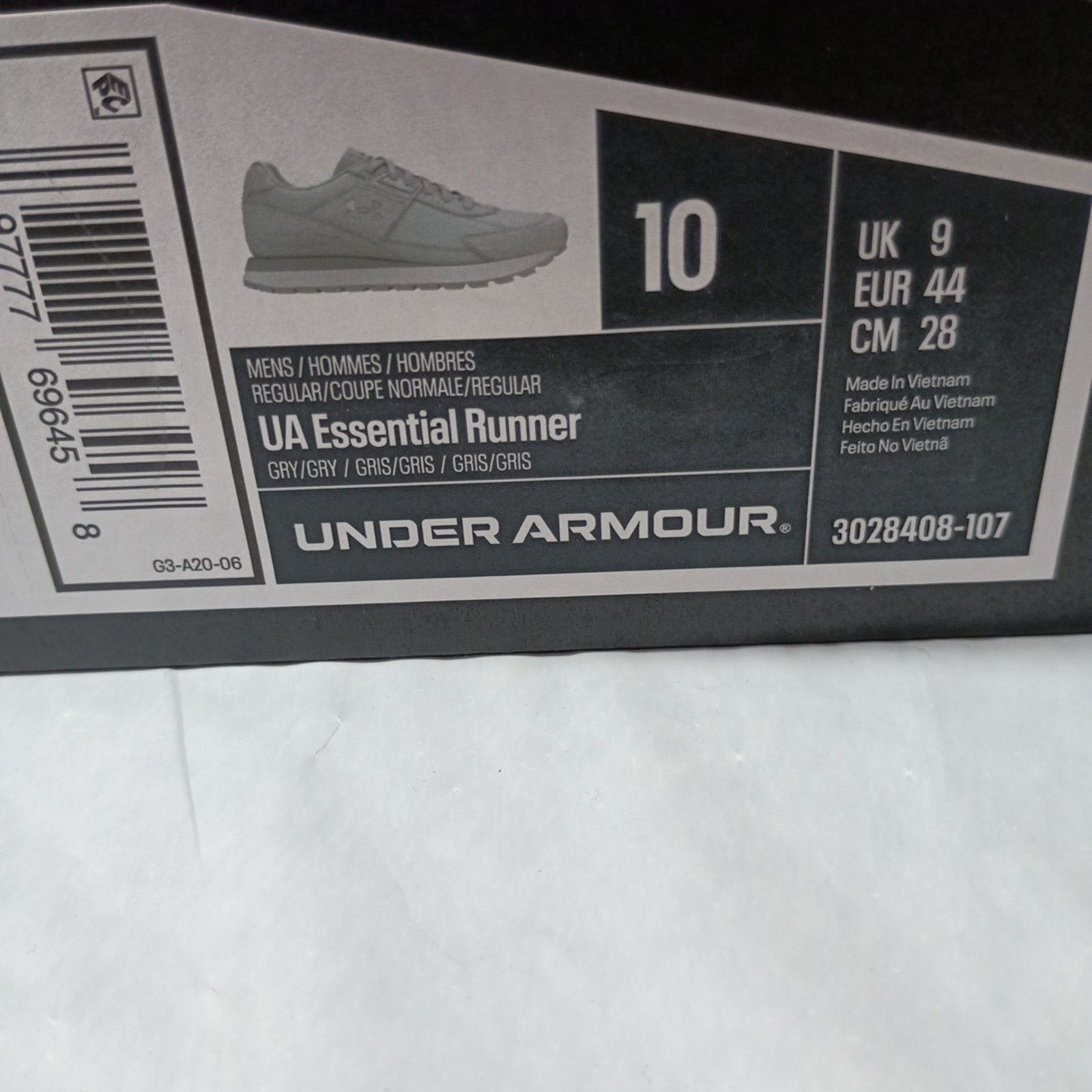 Under Armour Under Armour Essential Runner Shoes Men's Size 10 Grey Size US 10 / EU 43 - 8 Thumbnail