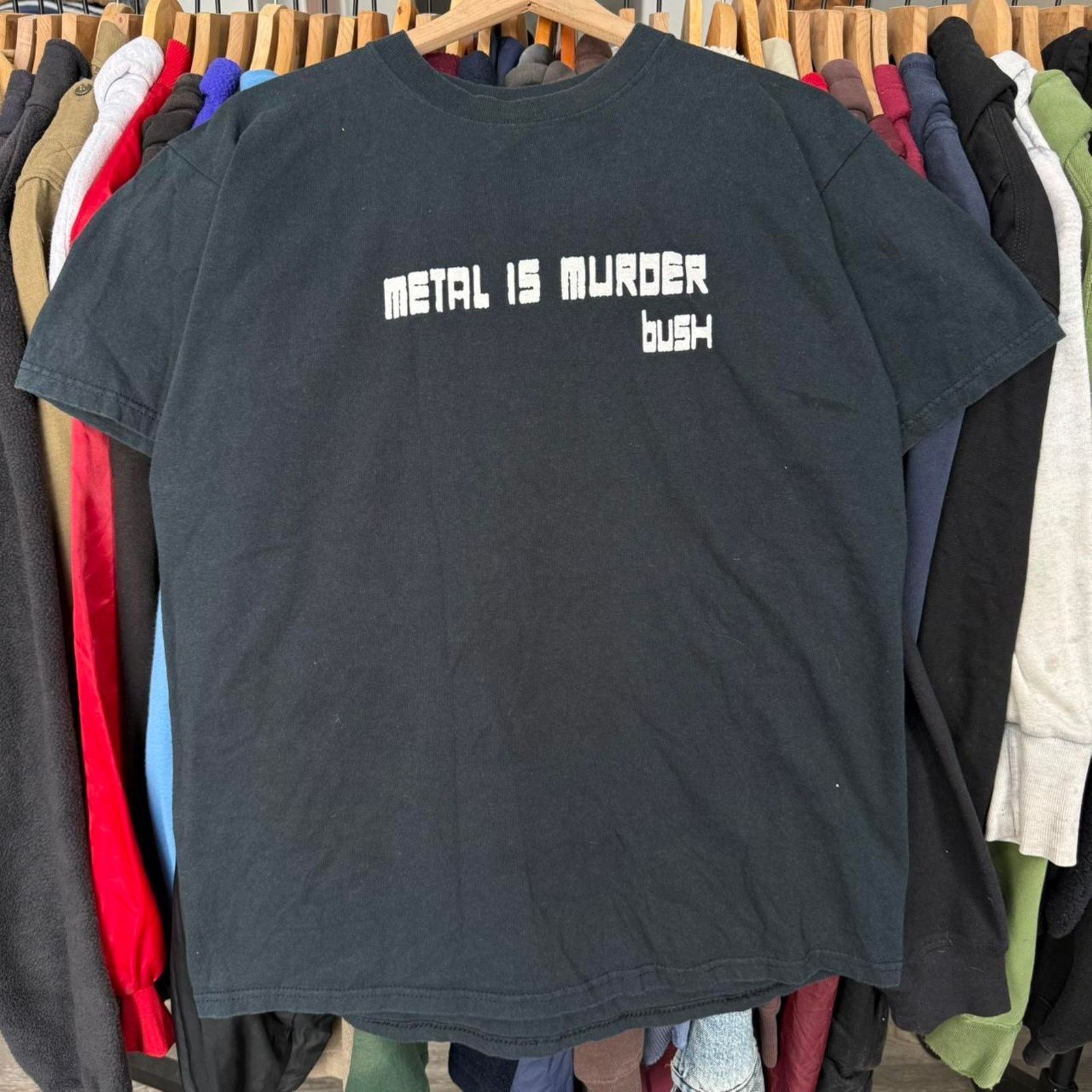 Other Vintage Y2K Bush Metal is Murder Band Tee Black Size US L / EU 52-54 / 3 - 1 Thumbnail