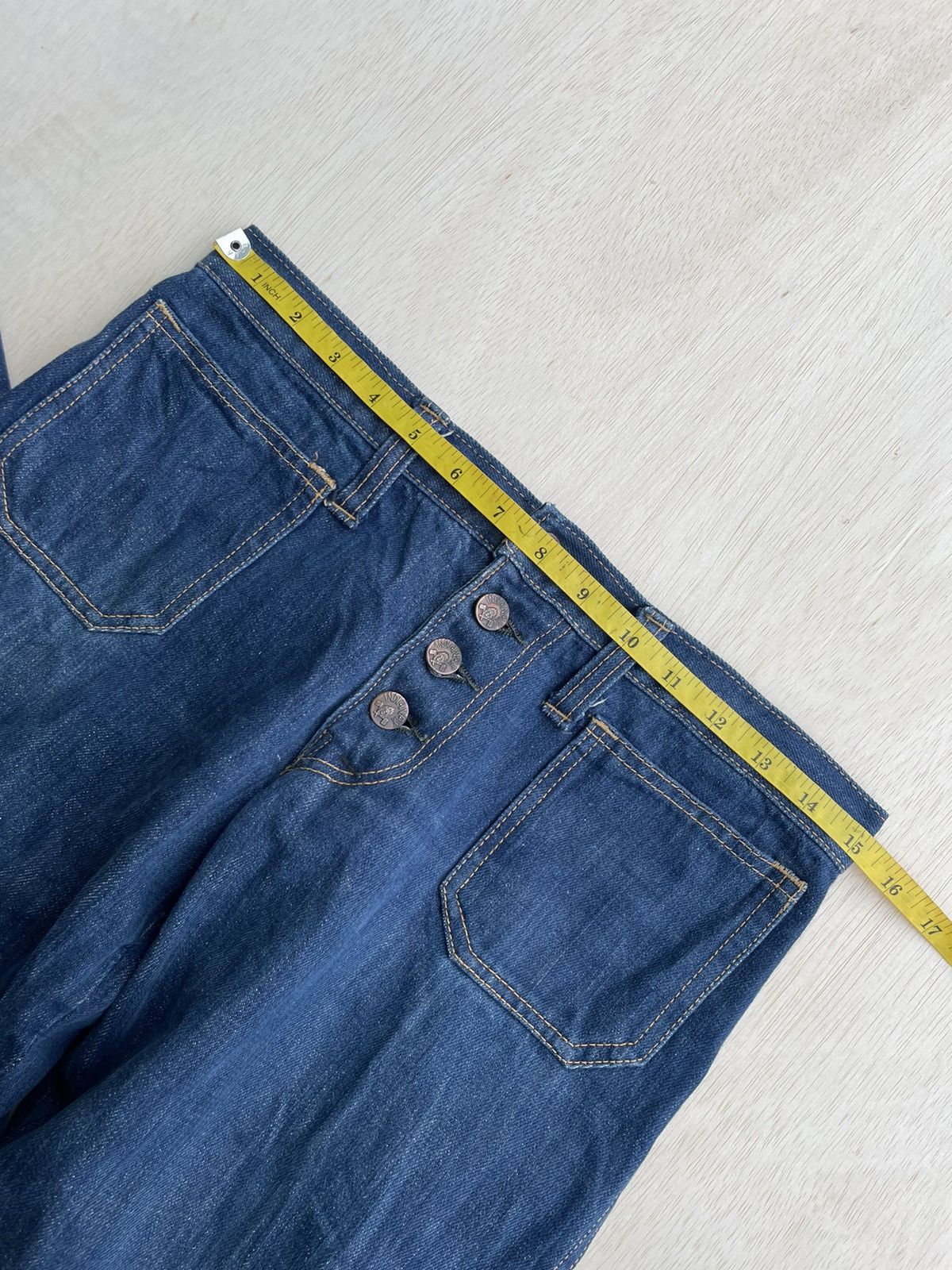 If Six Was Nine × Japanese Brand × Vintage Vintage Flare Indianax Jeans Bootcut Size 30" / US 8 / IT 44 - 10 Thumbnail