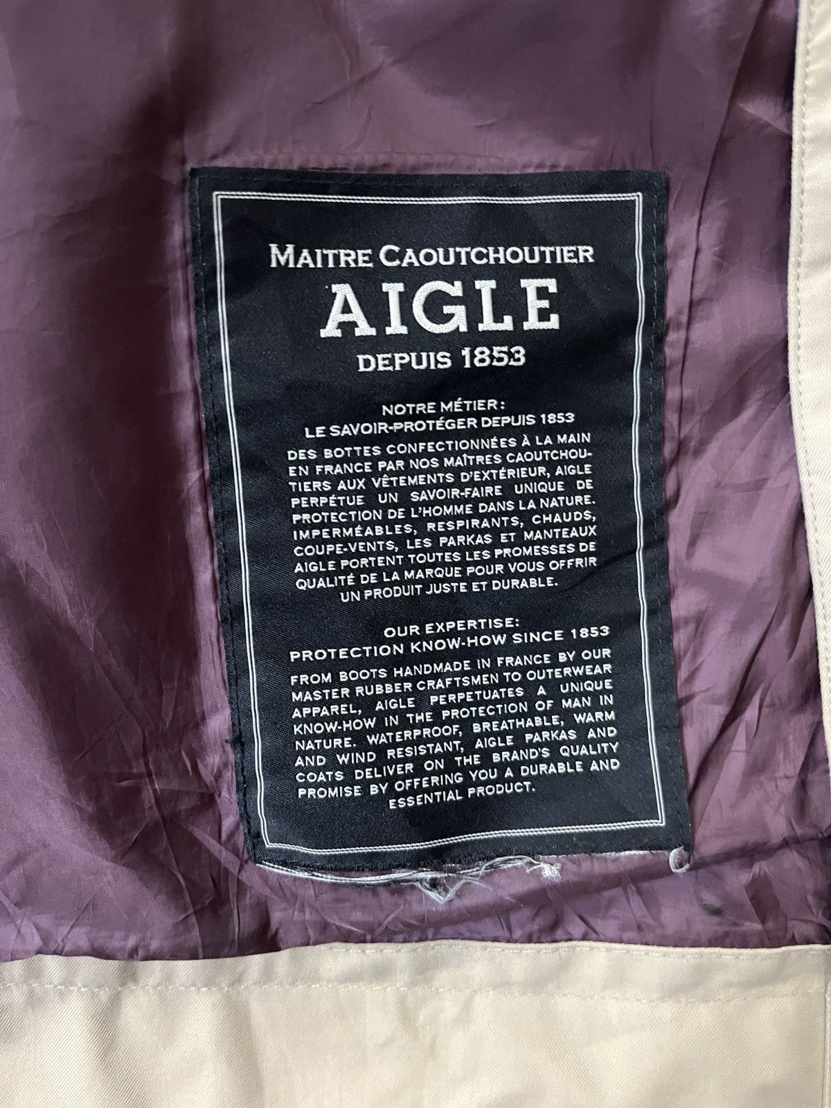 Aigle × Goretex × Vintage Aigle Goretex Trench Coat Long Jacket Size US S / EU 44-46 / 1 - 13 Thumbnail