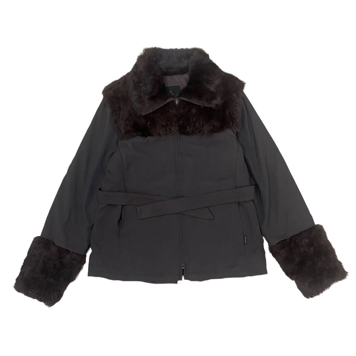 Moncler 🔥Moncler Down Faux Fur Collar Sleeve Zipper Jacket Size M / US 6-8 / IT 42-44 - 1 Thumbnail