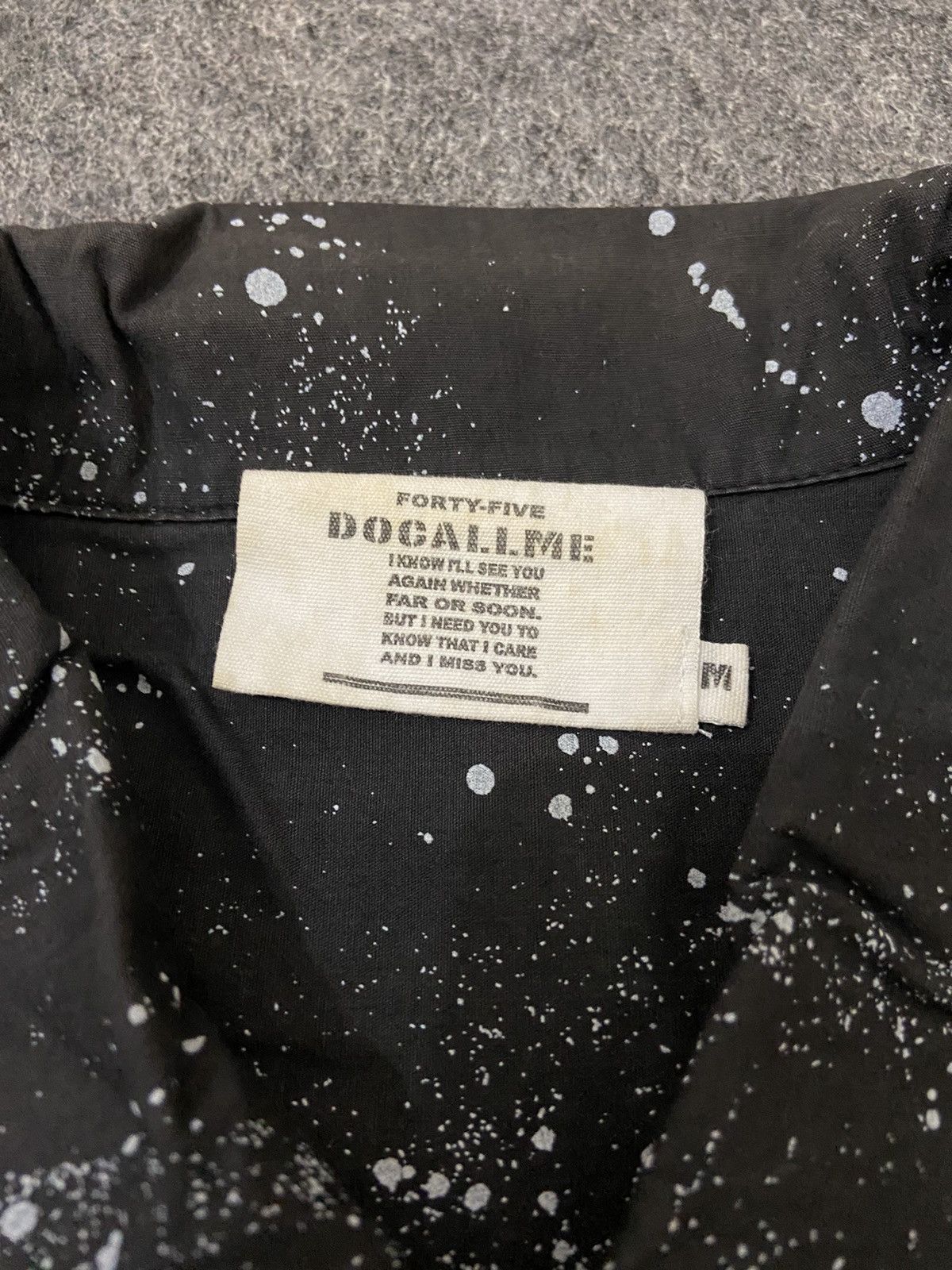 Japanese Brand docallme long punk shirt with abstract motif Size US M / EU 48-50 / 2 - 4 Thumbnail