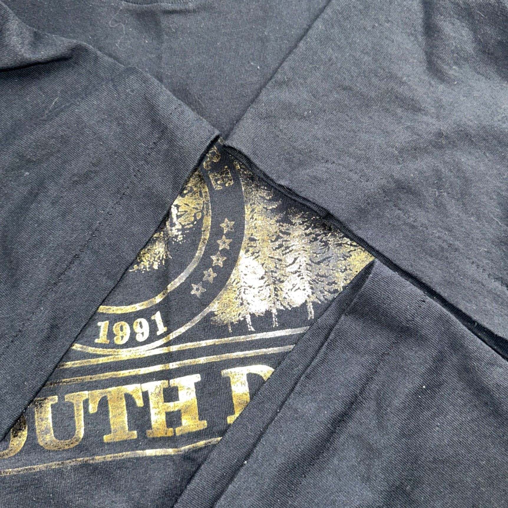 Vintage VINTAGE South Dakota Mount Rushmore Graphic 90s T Shirt Black Hills USA Screen Stars Adult L Mens Size US L / EU 52-54 / 3 - 6 Thumbnail
