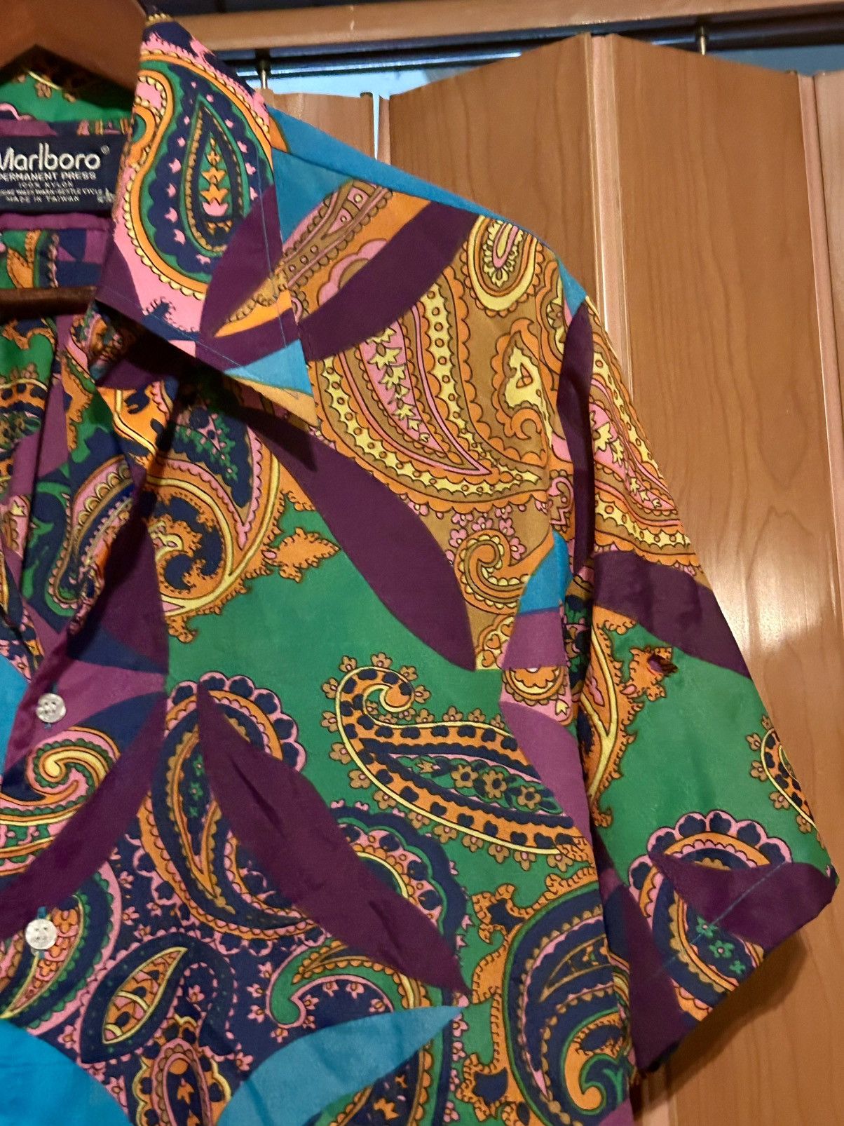 Marlboro Vintage 60s Marlboro paisley shirt Size L / US 10 / IT 46 - 7 Thumbnail