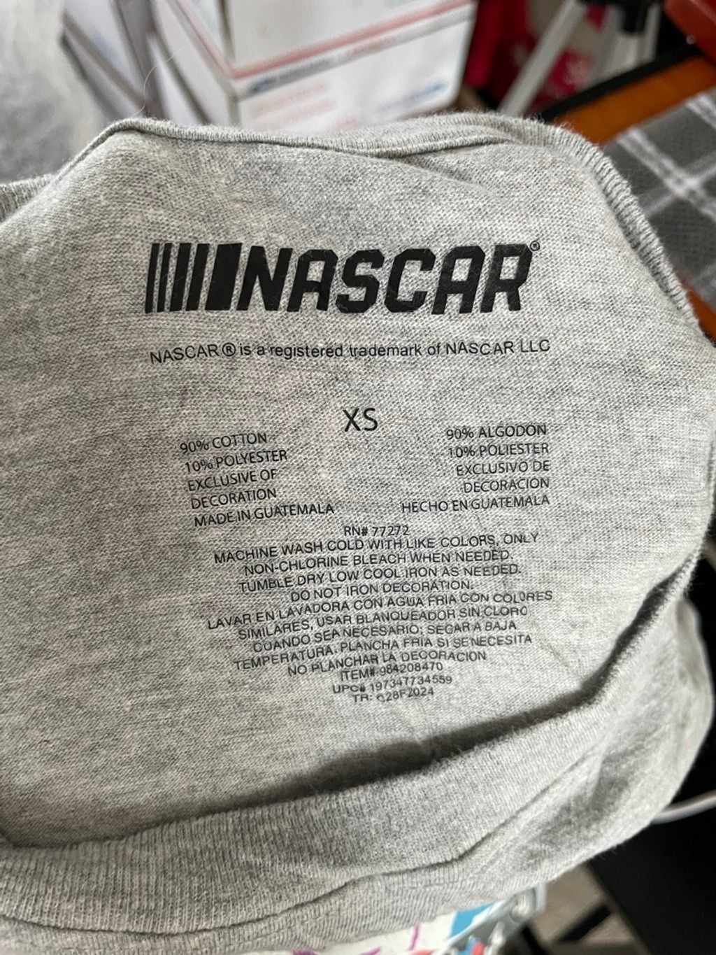 NASCAR Men's NASCAR Racing Short Sleeve Tee - XS - Gray/Red Size US XS / EU 42 / 0 - 3 Thumbnail