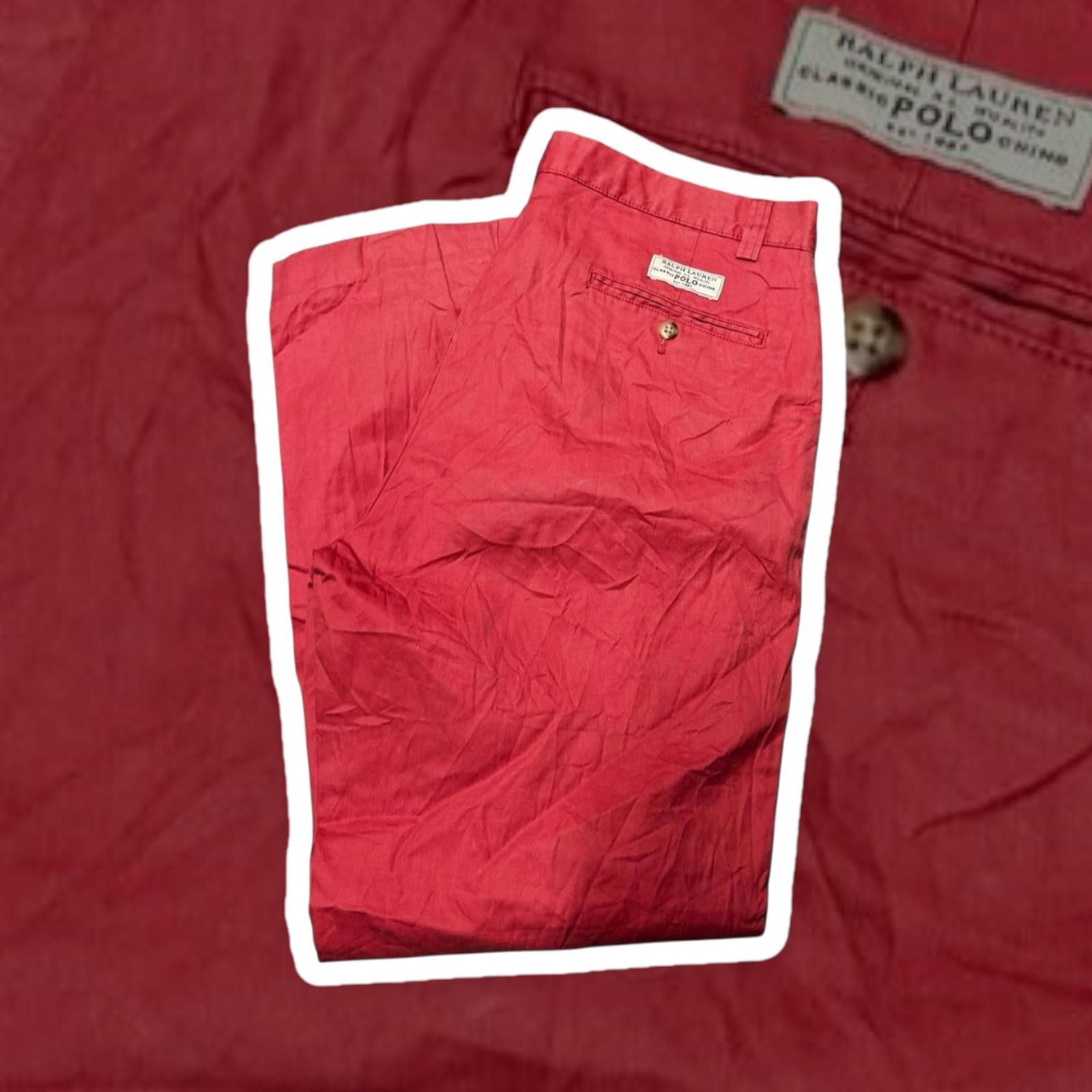 Polo Ralph Lauren Polo by Ralph Lauren Red Chinos 32/34 Size US 32 / EU 48 - 1 Thumbnail