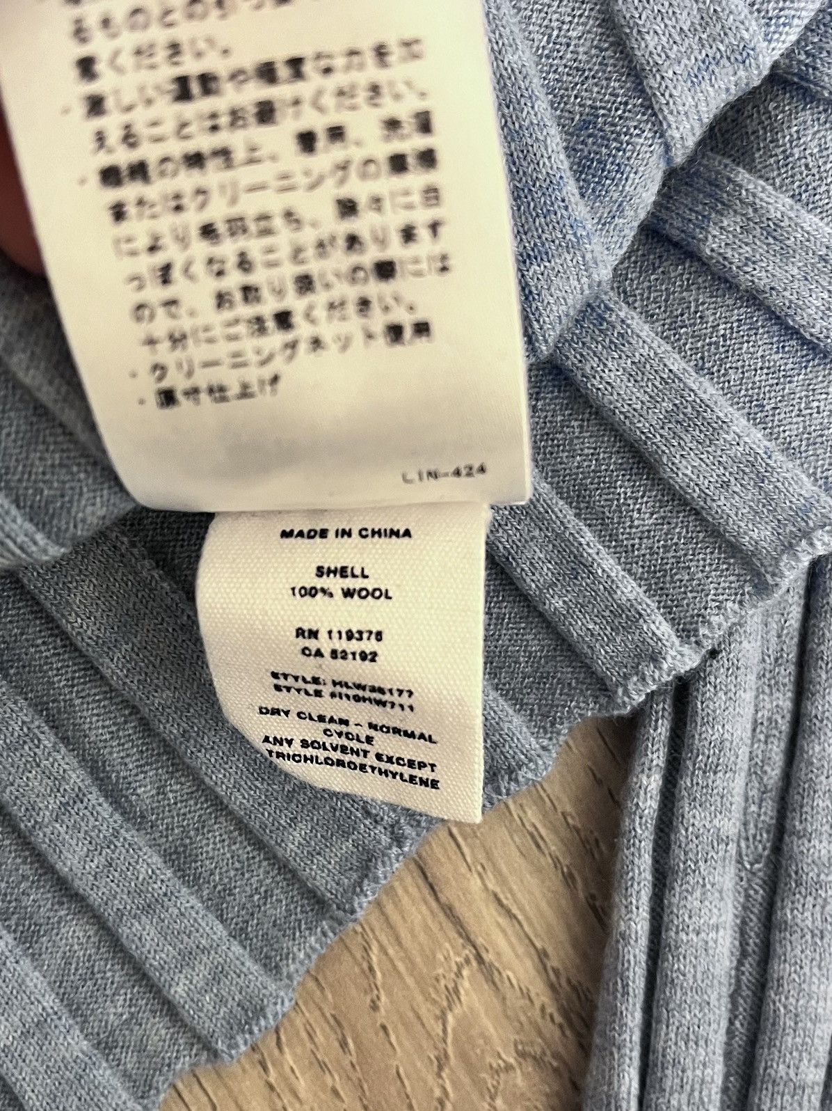 Helmut Lang Helmut Lang Elbot Slash cut out ribbed blue long sleeve Size S / US 4 / IT 40 - 4 Thumbnail
