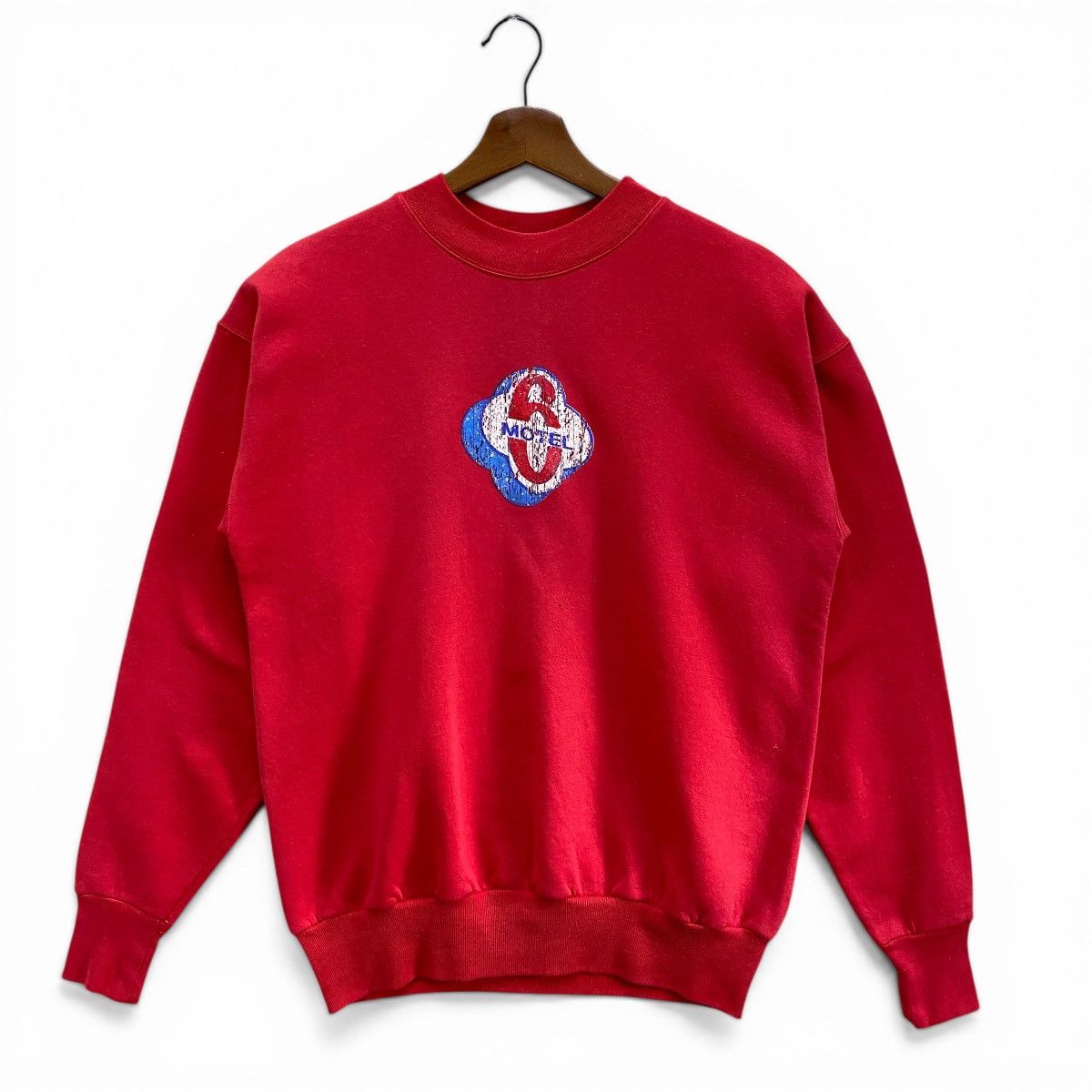 Other Vintage Motel 6 Sweatshirt Red Small Logo Cracked Print Size US M / EU 48-50 / 2 - 1 Thumbnail