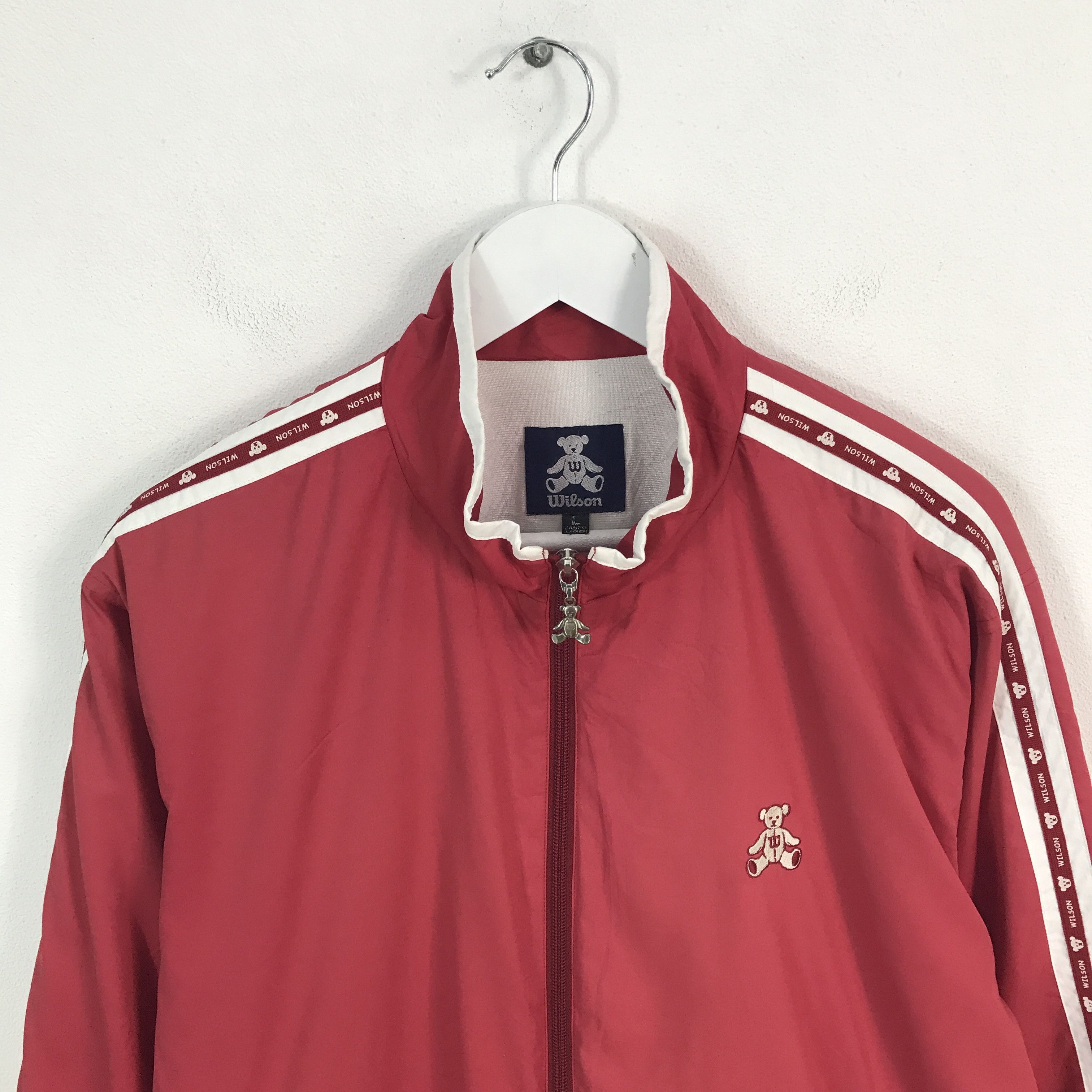 Wilson wilson Bear design logo Windbreaker jacket Size L / US 10 / IT 46 - 2 Thumbnail