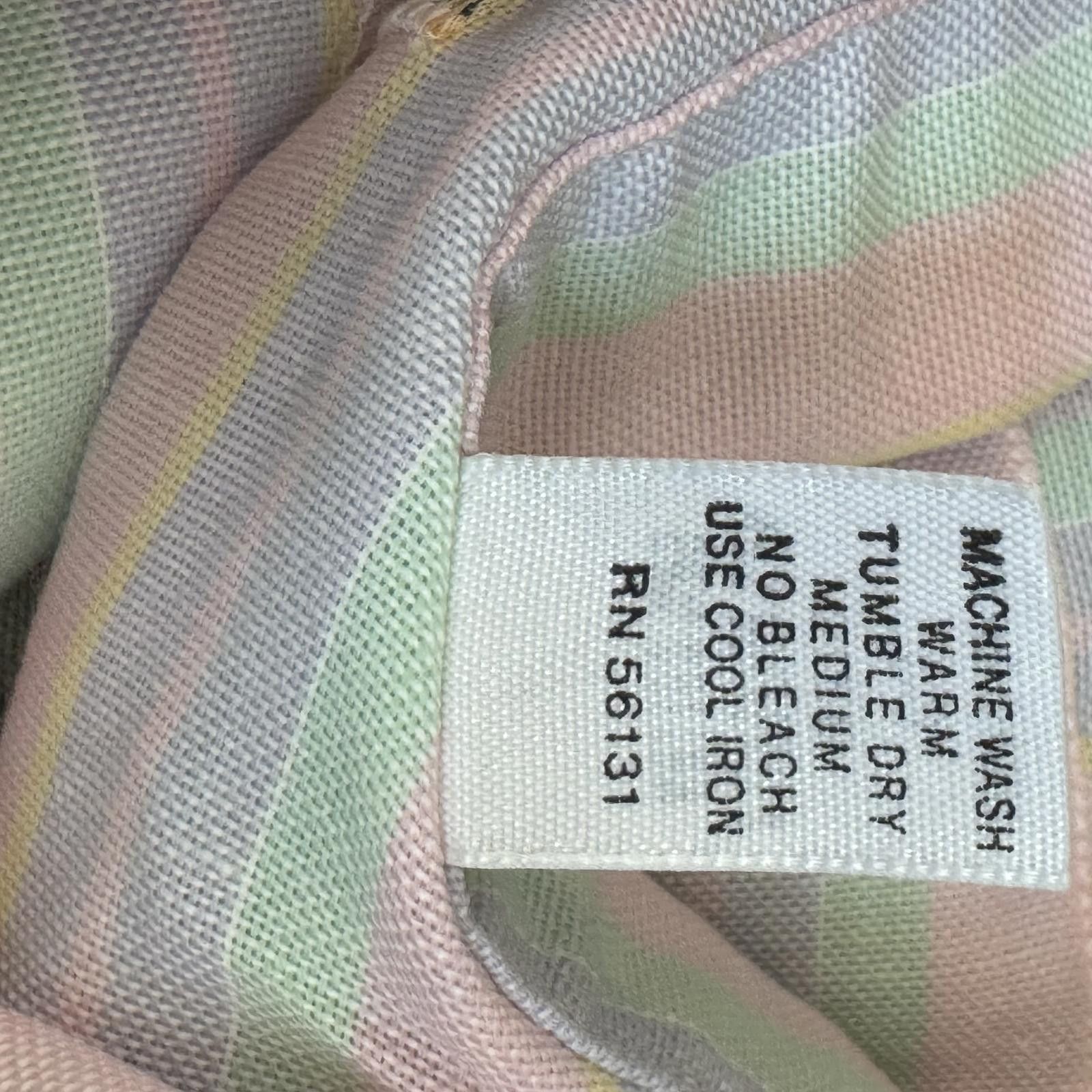 L.L. Bean Vintage 1970’s L.L. Bean Pastel Striped Button-Up Shirt Dres Size ONE SIZE - 5 Thumbnail