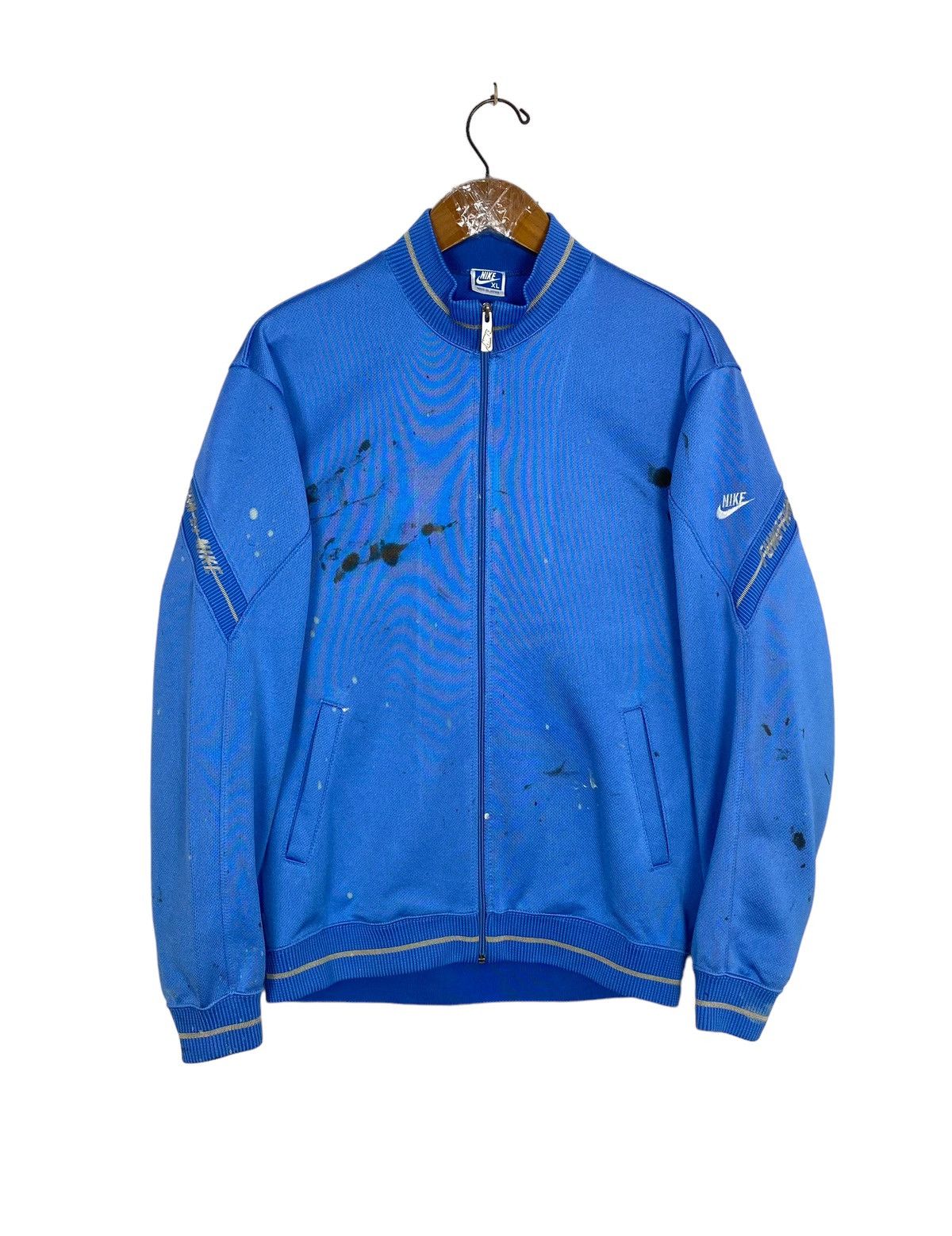 Nike Rare‼️ Vintage Nike Paint Distressed Sweater Made in Japan Size US M / EU 48-50 / 2 - 1 Thumbnail